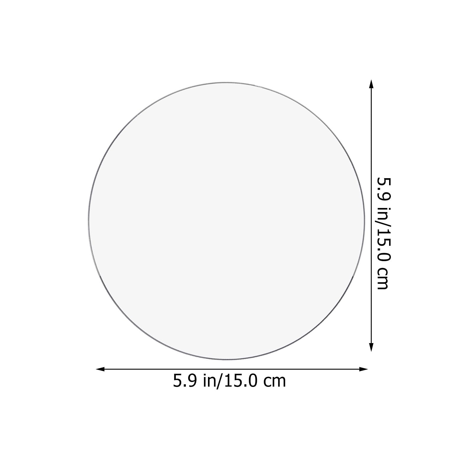 Gatuida 6-Inch Round Convex Traffic Mirror - 15cm Blind Spot Safety Mirror for Driveway, Garage, Warehouse & Office - Indoor/Outdoor Use for Enhanced Security & Visibility