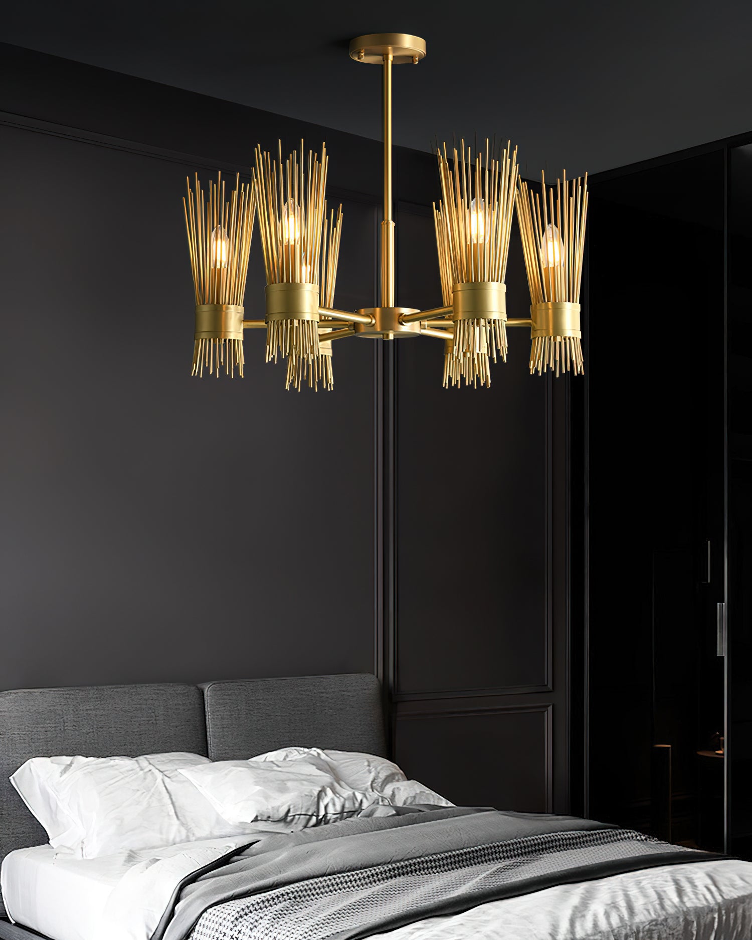 Modern Wagon Wheel Chandelier - Rustic Farmhouse Lighting Fixture for Dining Room, Living Room & Bedroom | Perfect for Western, Country & Ranch Style Decor