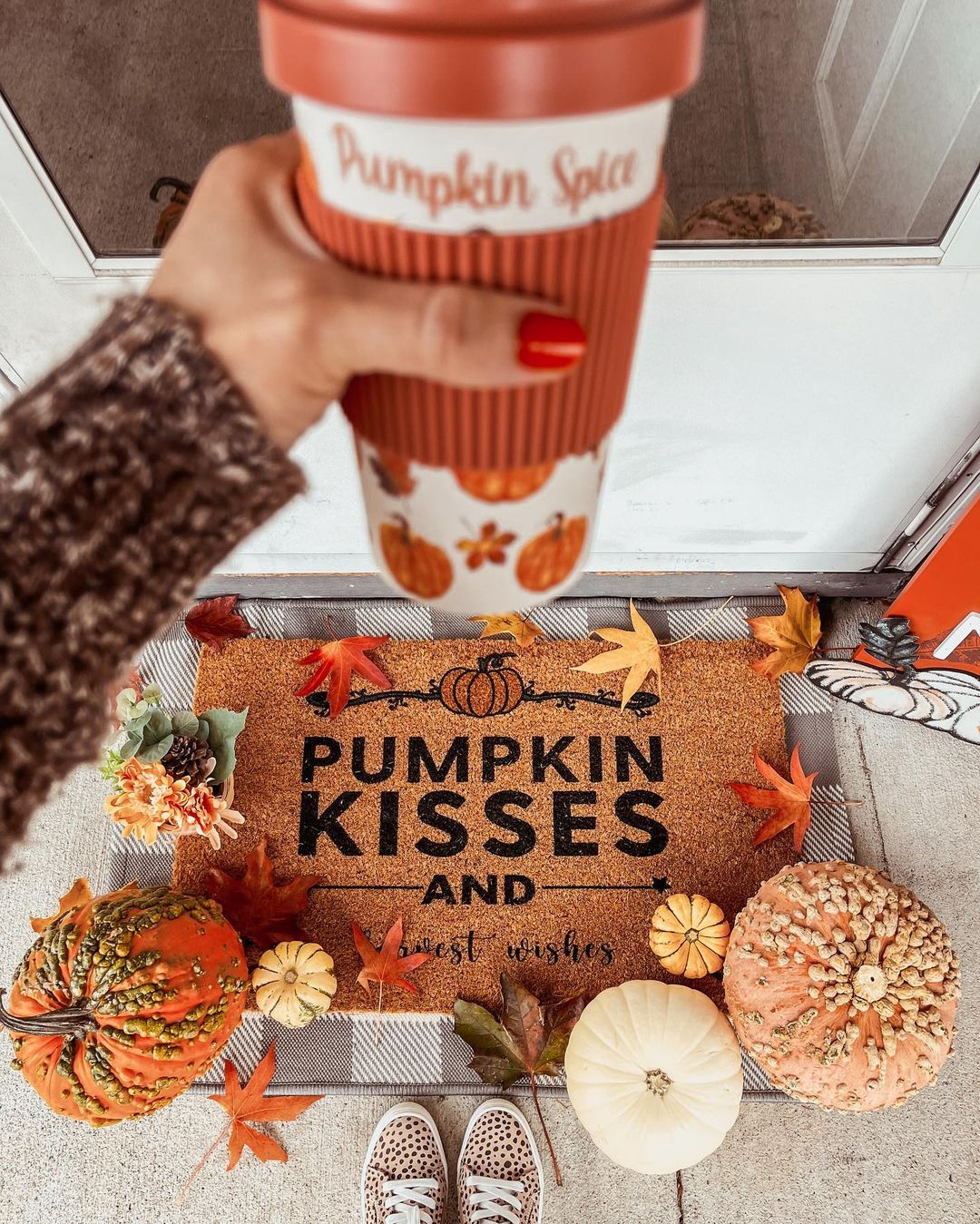 Pumpkin Kisses and Harvest Wishes - Fall Scented Candles for Home Decor, Thanksgiving & Autumn Ambiance | Aromatherapy Gifts for Women