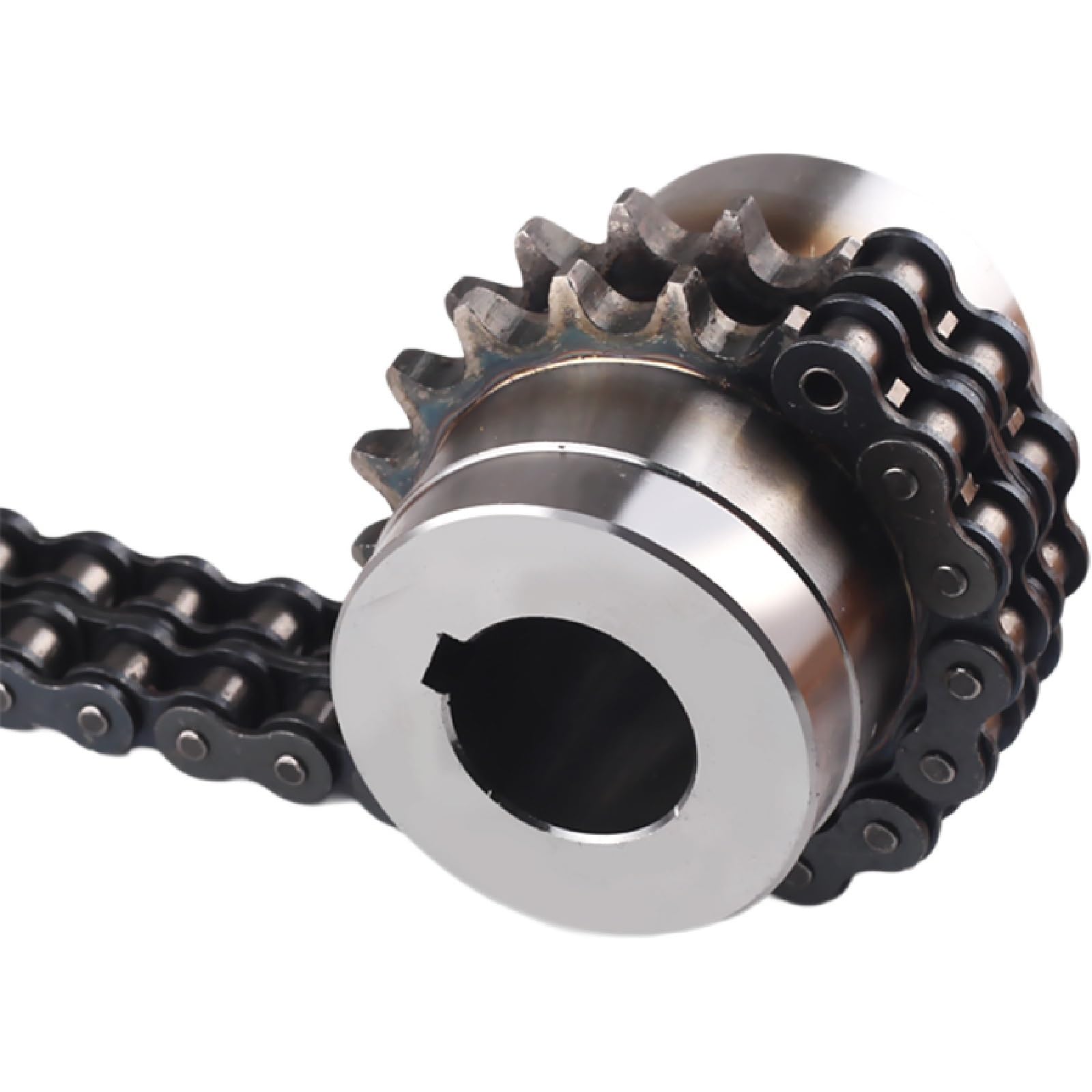 Alloy Steel 18x18 Roller Chain Coupling - 1 Piece - Heavy Duty Industrial Power Transmission for Machinery & Conveyor Systems
