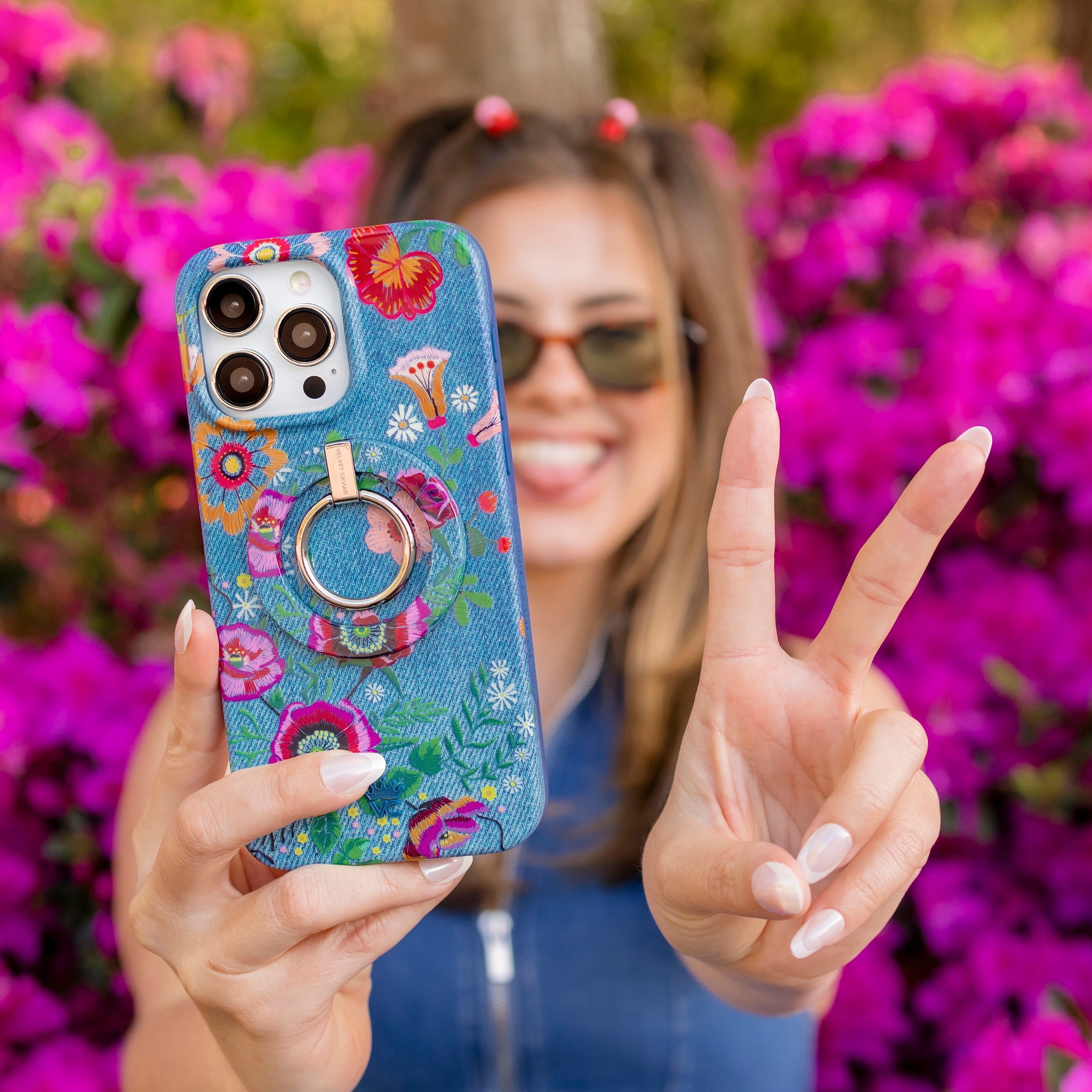 Floral iPhone Case - Stylish Protective Cover for iPhone 13/14/15 - Trendy Botanical Design for Women & Girls - Perfect for Everyday Use, Travel & Gift Giving