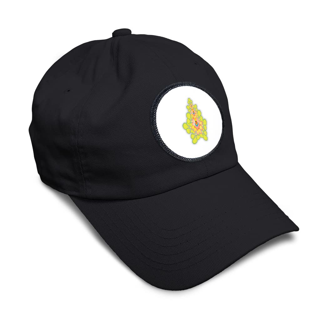 Vintage Floral Baseball Cap for Women - Soft Adjustable Hat with Colorful Botanical Flowers Design - Perfect for Outdoor Activities, Gardening, and Summer Fashion