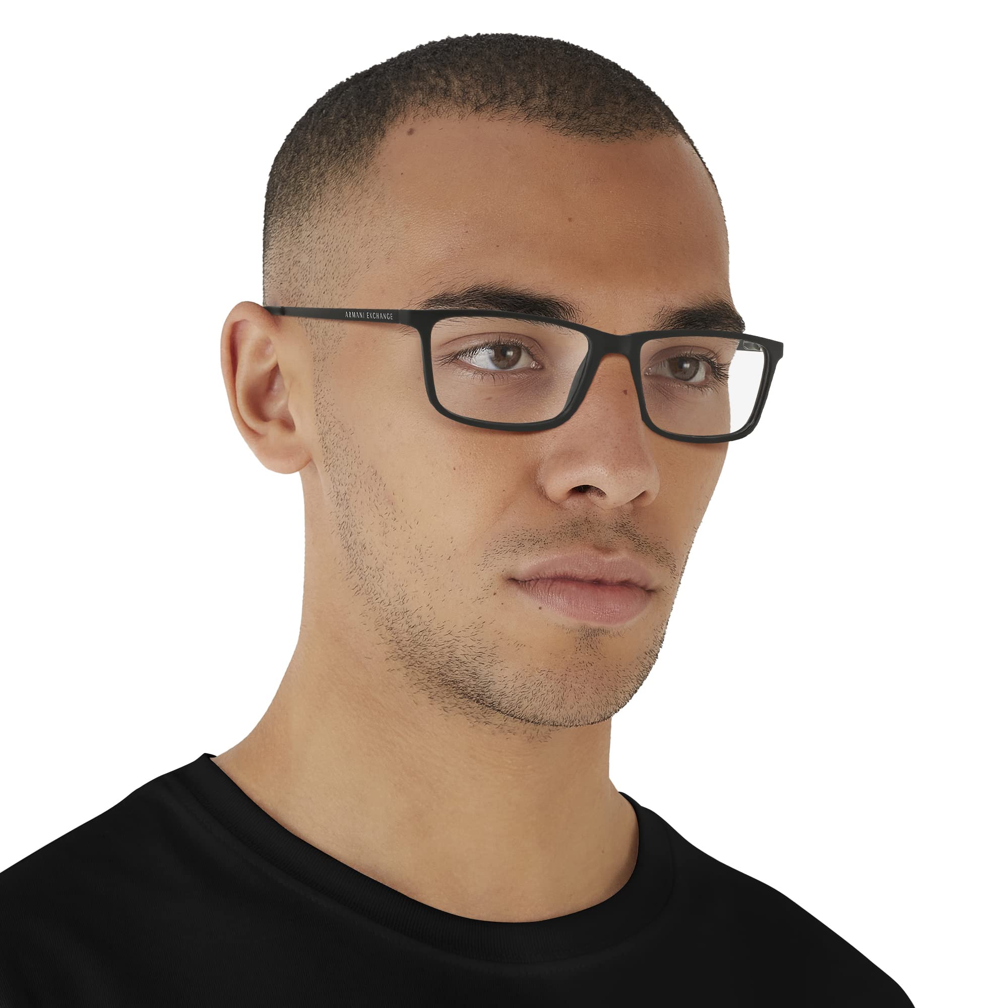 Armani Exchange AX3027 Men's Rectangular Prescription Eyeglass Frames - Stylish & Durable Eyewear for Work, Driving & Everyday Use