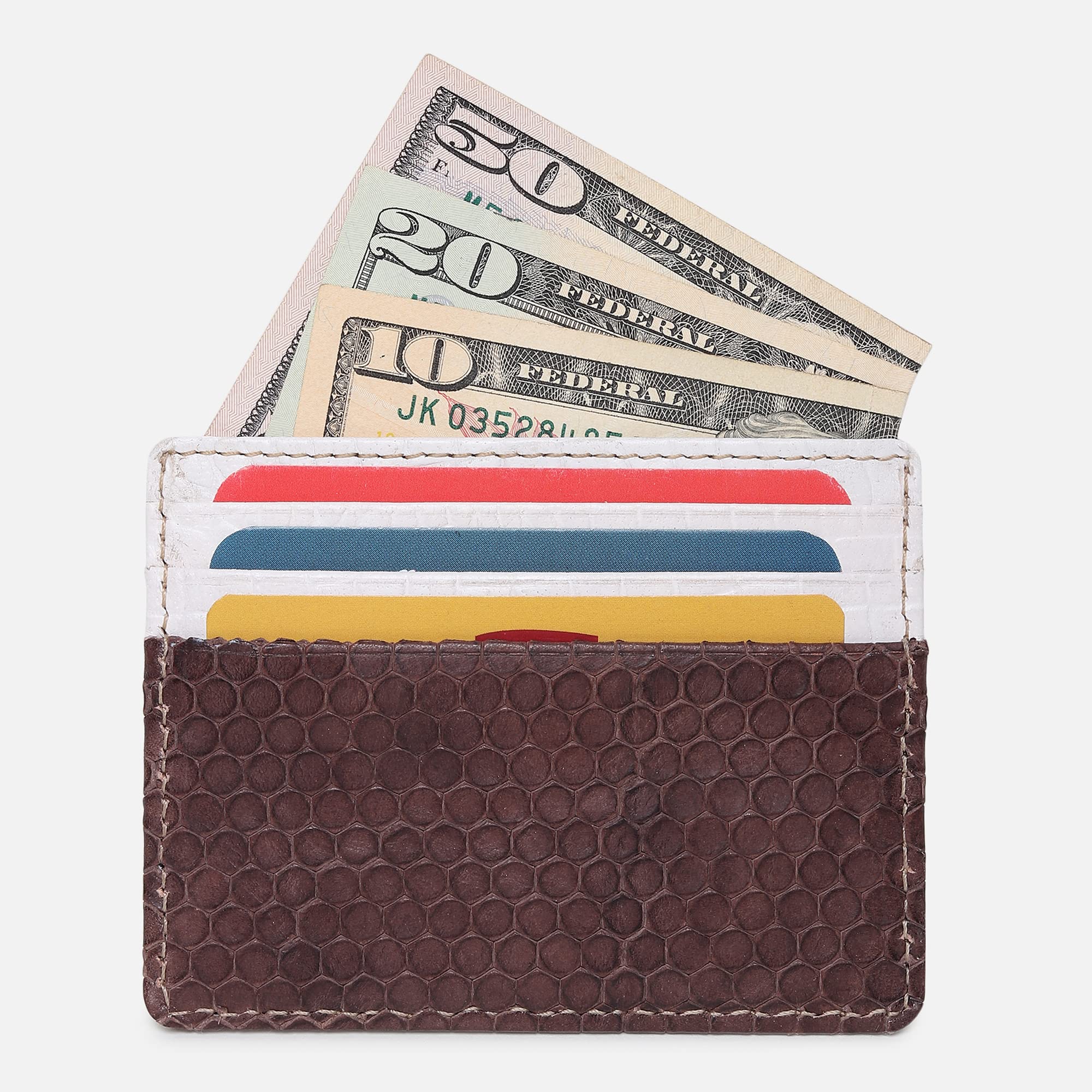 Genuine Leather Credit Card Holder for Men & Women - Ultra Thin Minimalist Wallet with RFID Protection - Slim Front Pocket Card Case for Travel & Everyday Use - Perfect Gift in Premium Gift Box