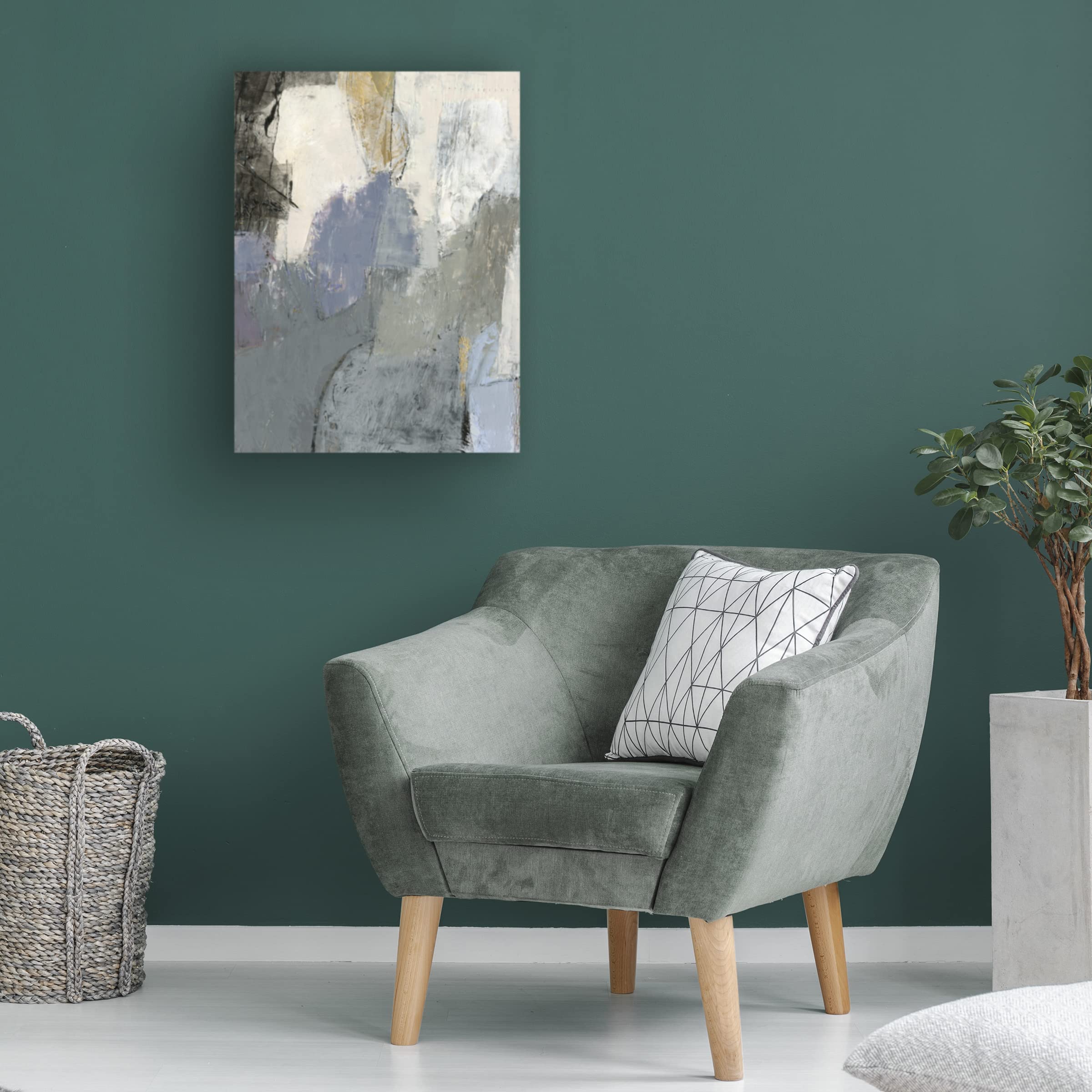 Sue Jachimiec 'A Go Go V' Canvas Wall Art Print - 24x32 Inches - Modern Abstract Painting for Living Room, Bedroom & Office Decor