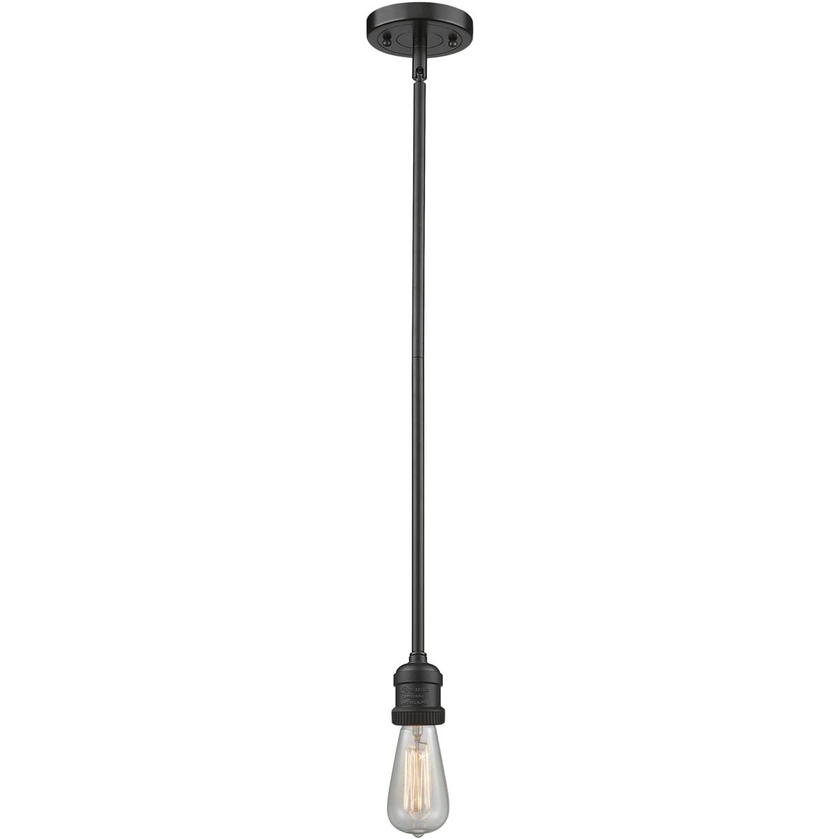 Franklin Restoration Collection 201S-OB Mini Pendant Light - Vintage Industrial Style Ceiling Fixture for Kitchen Island, Dining Room & Bedroom Lighting