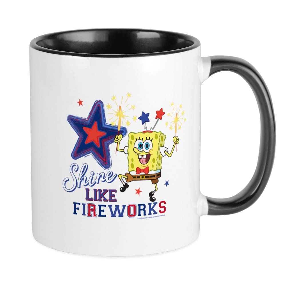 Spongebob Squarepants Ceramic Coffee Mug 11oz - Funny Cartoon Tea Cup for Coffee, Hot Chocolate & Tea - Perfect Gift for Fans, Office Use & Home Decor