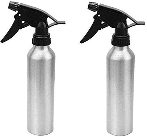 Gra8 Multipurpose Professional Empty Spray Bottle - 250ml Metal Sprayer for Face, Hair & Salon Use - Refillable Water Misting Bottle for Skincare, Hairdressing & Home Cleaning (Multicolor, 1-Pack)