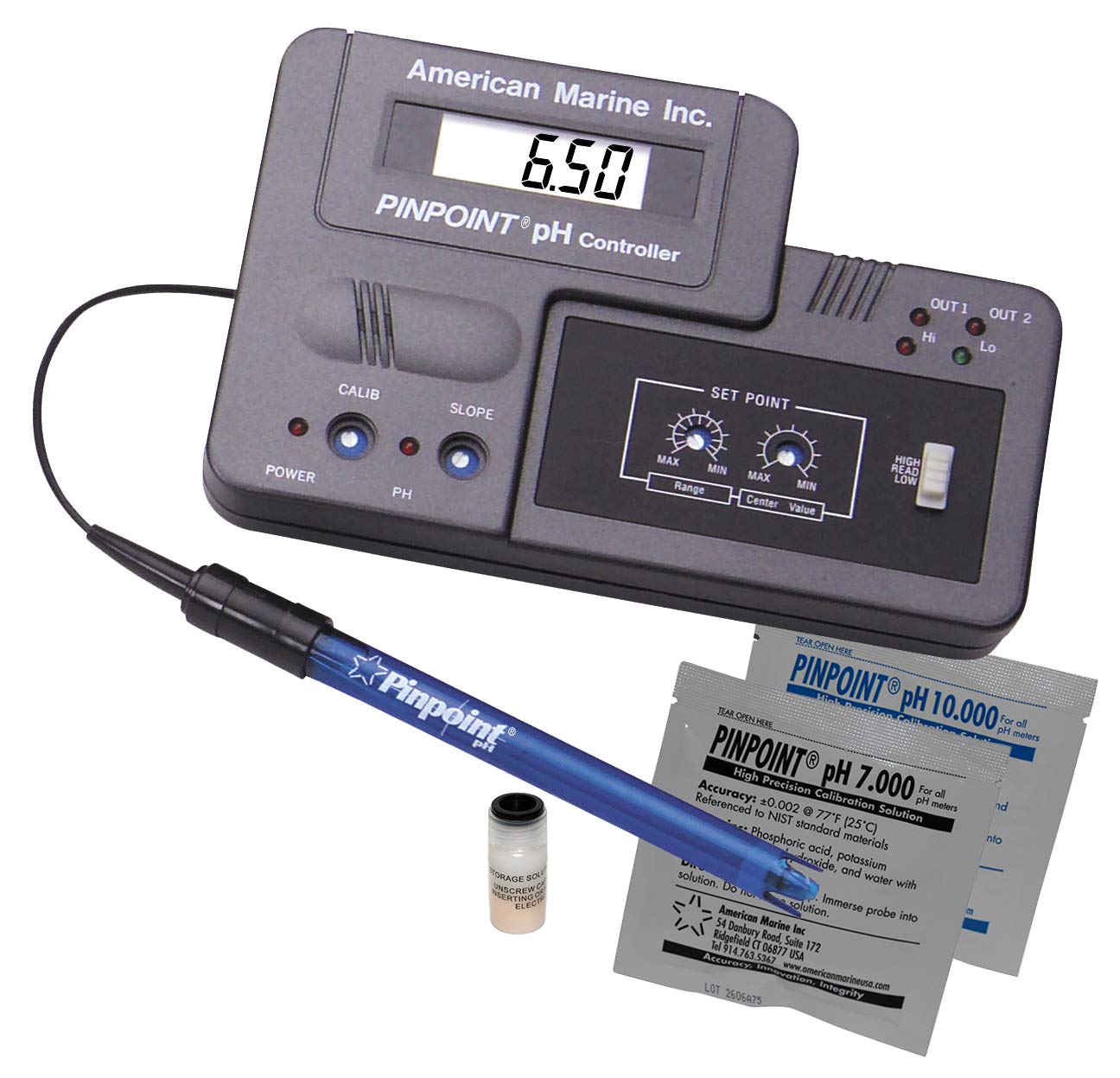 Pinpoint pH Controller Interface 230VAC - Digital pH Monitor for Aquariums, Hydroponics & Laboratory Use | Accurate Water Quality Testing