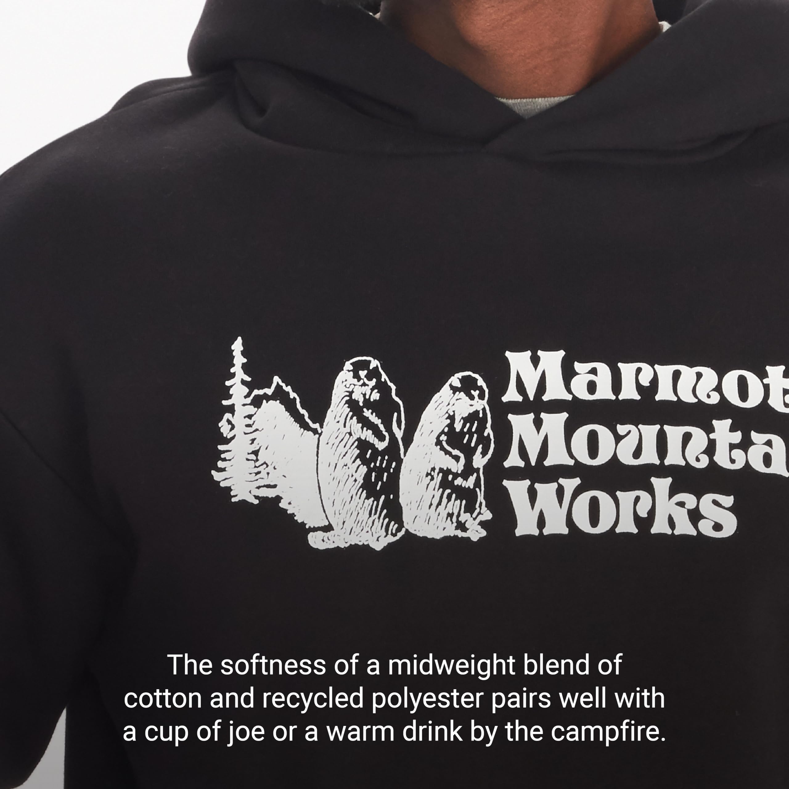 Marmot Men's MMW Hooded Sweatshirt - Lightweight Fleece Pullover for Outdoor Activities, Hiking & Casual Wear