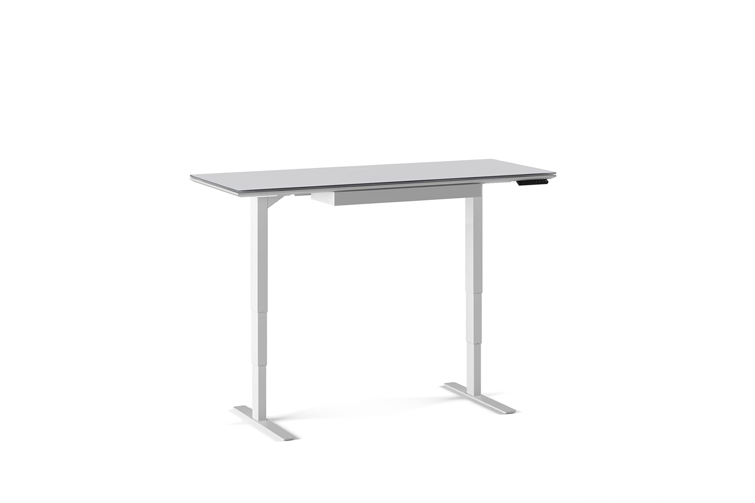 BDI Furniture Centro 6459-2 Keyboard Storage Drawer - Compatible with Centro Standing Desks 6451-2 & 6452-2 in Satin White | Perfect for Office Organization & Ergonomic Workspace Setup