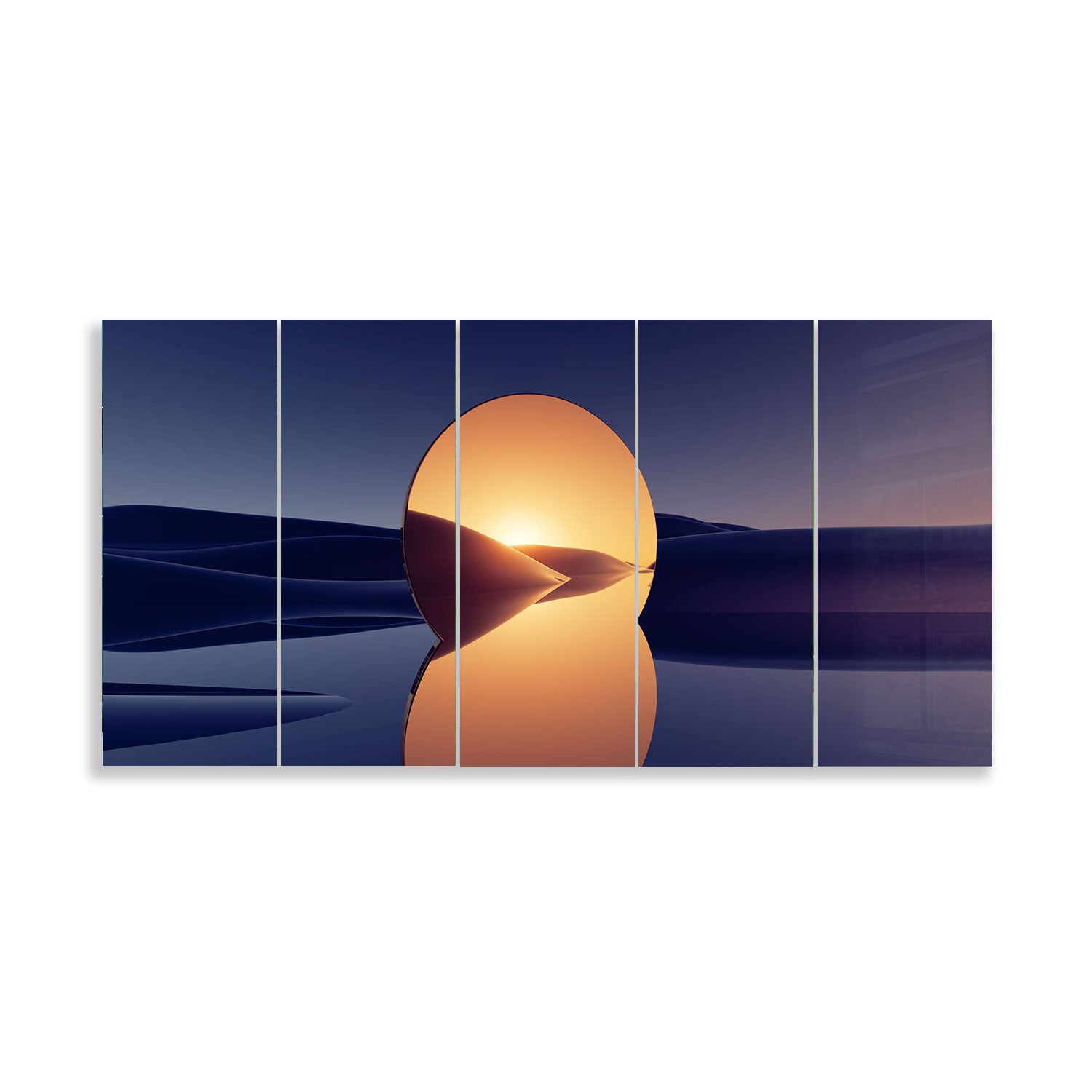 Stylish Sunset Mirror - Decorative Wall Mirror for Living Room, Bedroom & Bathroom - Perfect for Home Decor & Vanity