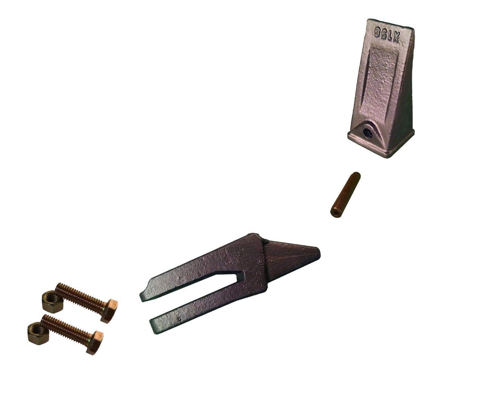 1 - Mini Excavator Bucket Teeth & Pins Set (156 Series, Bolt-On Shank) - Replacement Parts for Digging & Trenching - Compatible with 6808770 Models - Perfect for Construction, Landscaping & DIY Projects