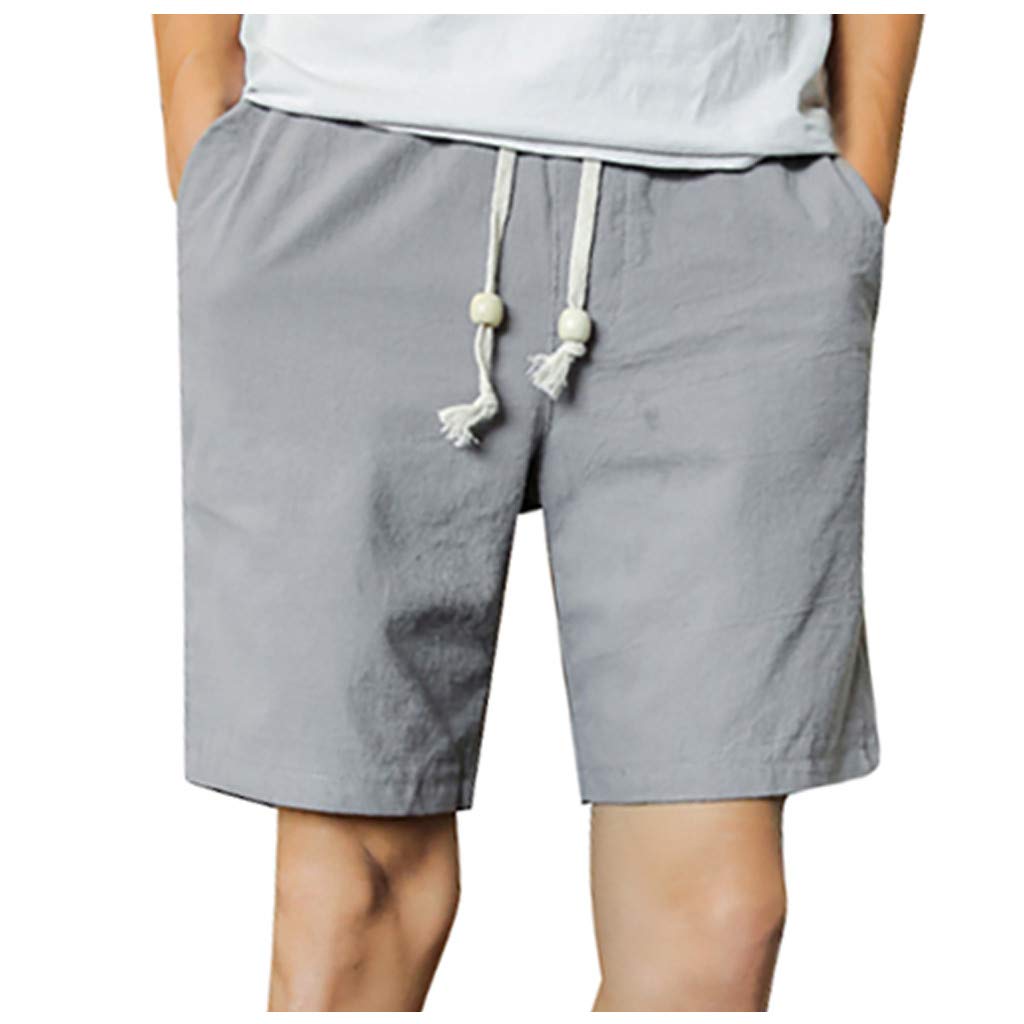 Men's Summer Cargo Jeans Shorts - Stretch Denim Hiking, Skateboard & Swim Trunks - Plus Size Casual Gym & Board Shorts in Khaki | Perfect for Outdoor Adventures, Beach Trips & Streetwear Fashion