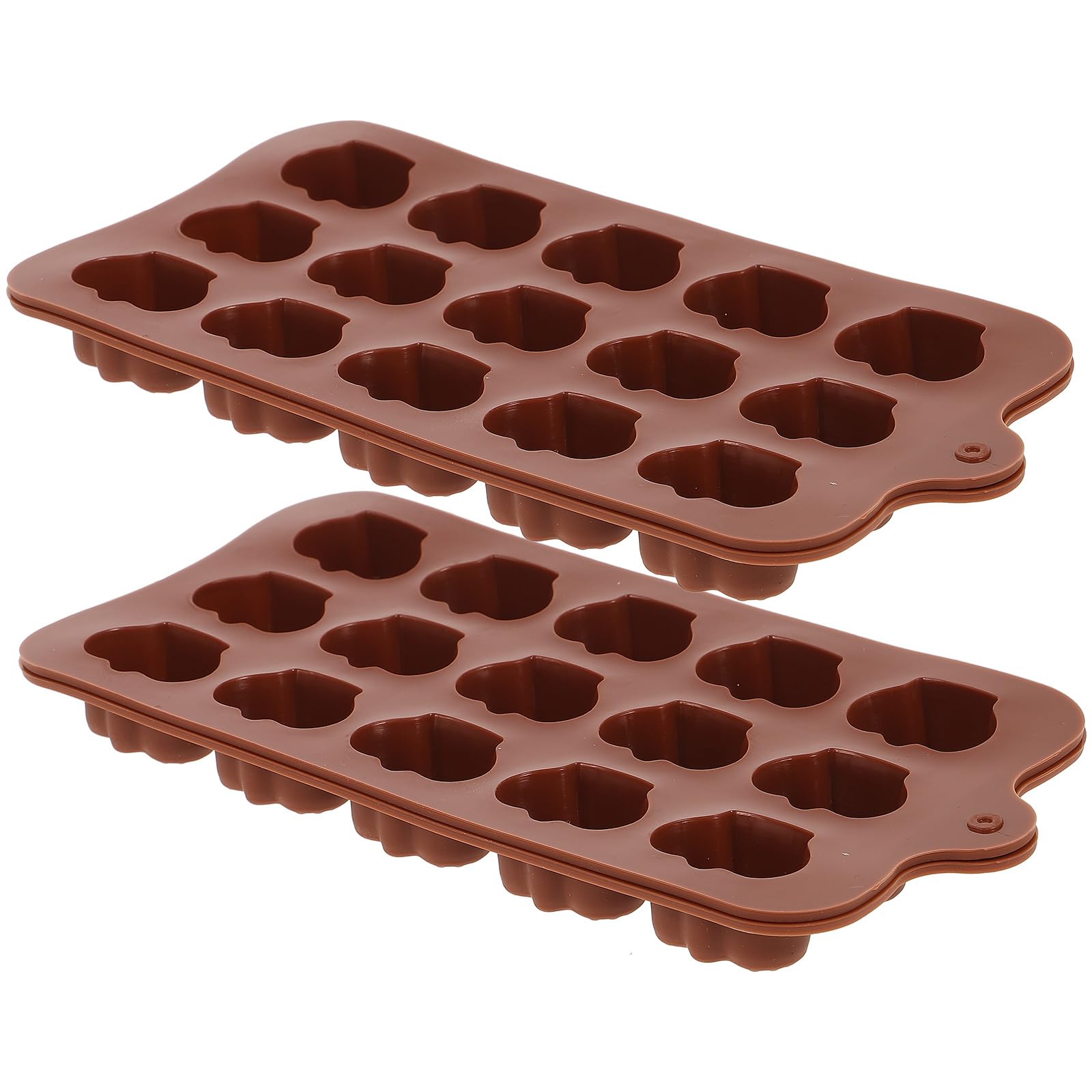 2-Piece Silicone Candy Molds Set - Crown Shaped Chocolate, Gummy, Soap & Crayon Molds - BPA-Free Baking & Ice Cube Trays for DIY Treats - Perfect for Halloween, Christmas & Birthday Party Desserts