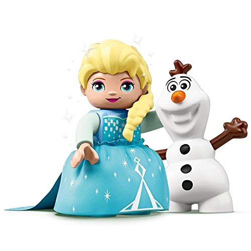 LEGO DUPLO Disney Frozen Building Toy Set with Elsa & Olaf Figures - 17 Piece Tea Party Playset for Kids & Toddlers | Creative Pretend Play, Birthday Gift & Early Learning Activity