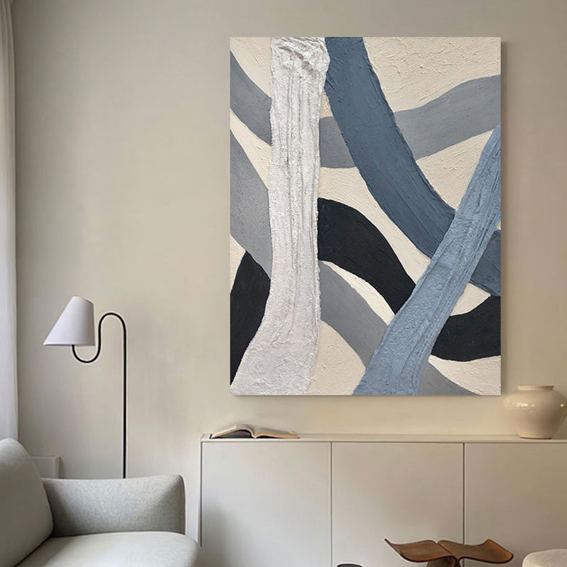 Freedom Contemporary Acrylic Painting on Canvas - Original Hand Painted Mixed Media Wall Art Decor for Living Room, Bedroom & Office