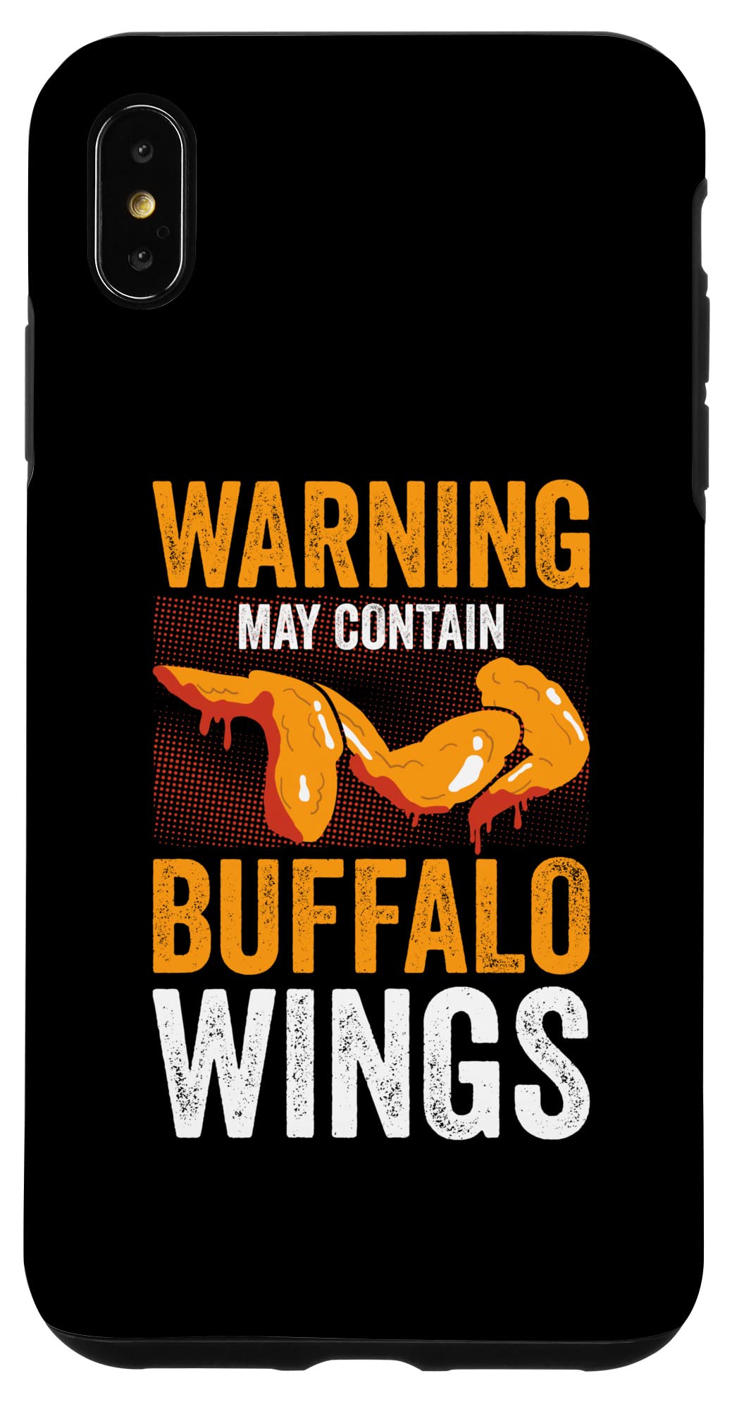 iPhone XS Max Case with Buffalo Wings & Fried Chicken Design - Perfect for Hot Wing Lovers & Food-Themed Accessories
