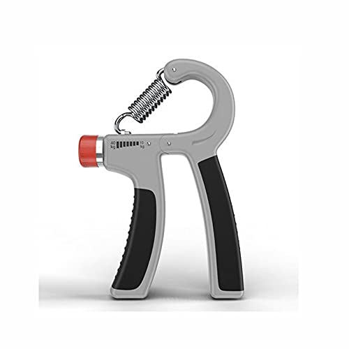 GYLAZHUZIZWQ Adjustable Hand Grip Strengthener 10-40kg - Heavy Duty Hand Gripper for Home Gym, Power Training & Wrist Exercises - Gray Fitness Equipment for Athletes, Rock Climbers & Office Workers