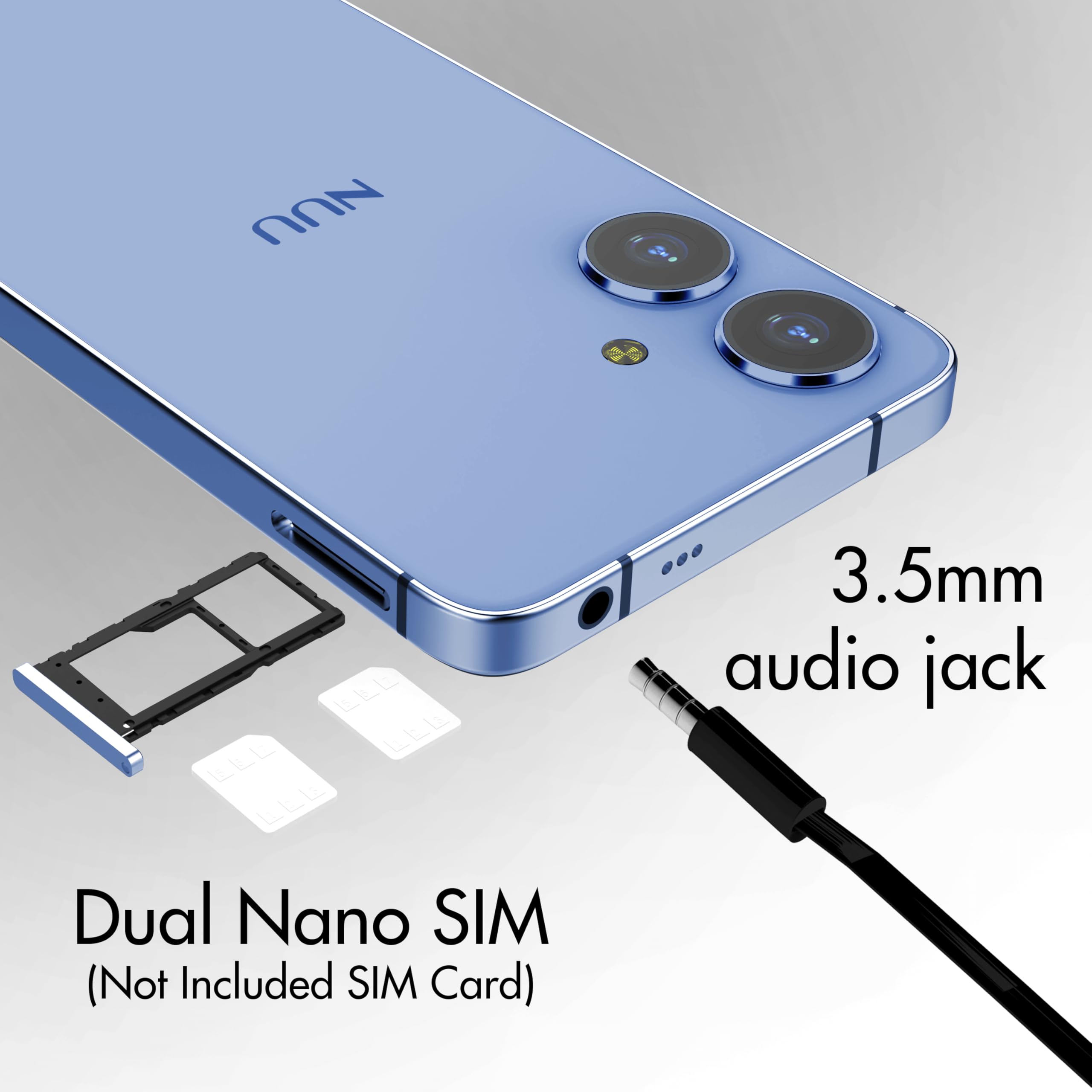 Unlocked NUU N20 6GB/128GB Dual SIM 4G Android Phone - 6.6