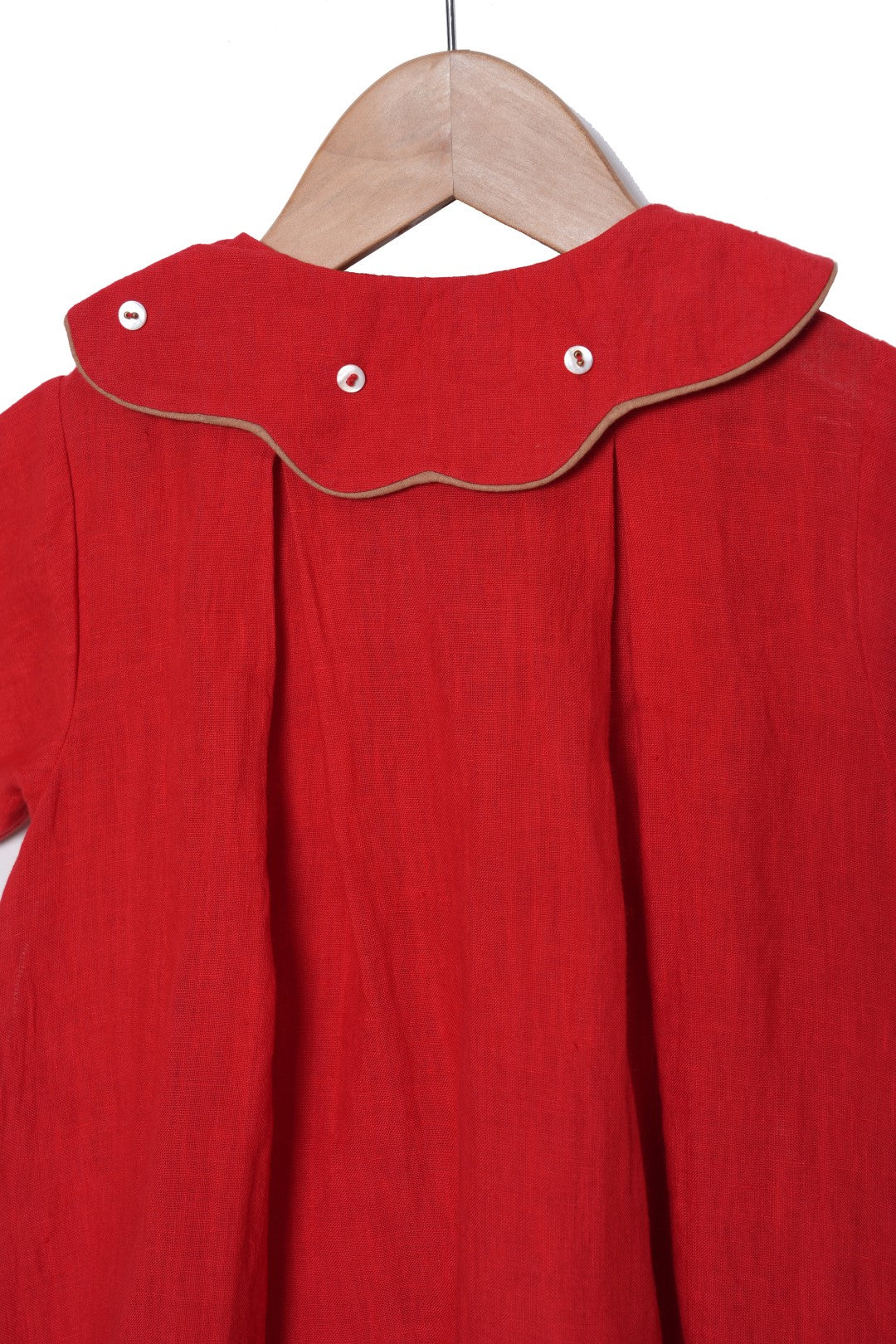 The Block Lab Marine Muse Red Dress - Elegant Women's Summer Dress for Beach, Party & Date Night