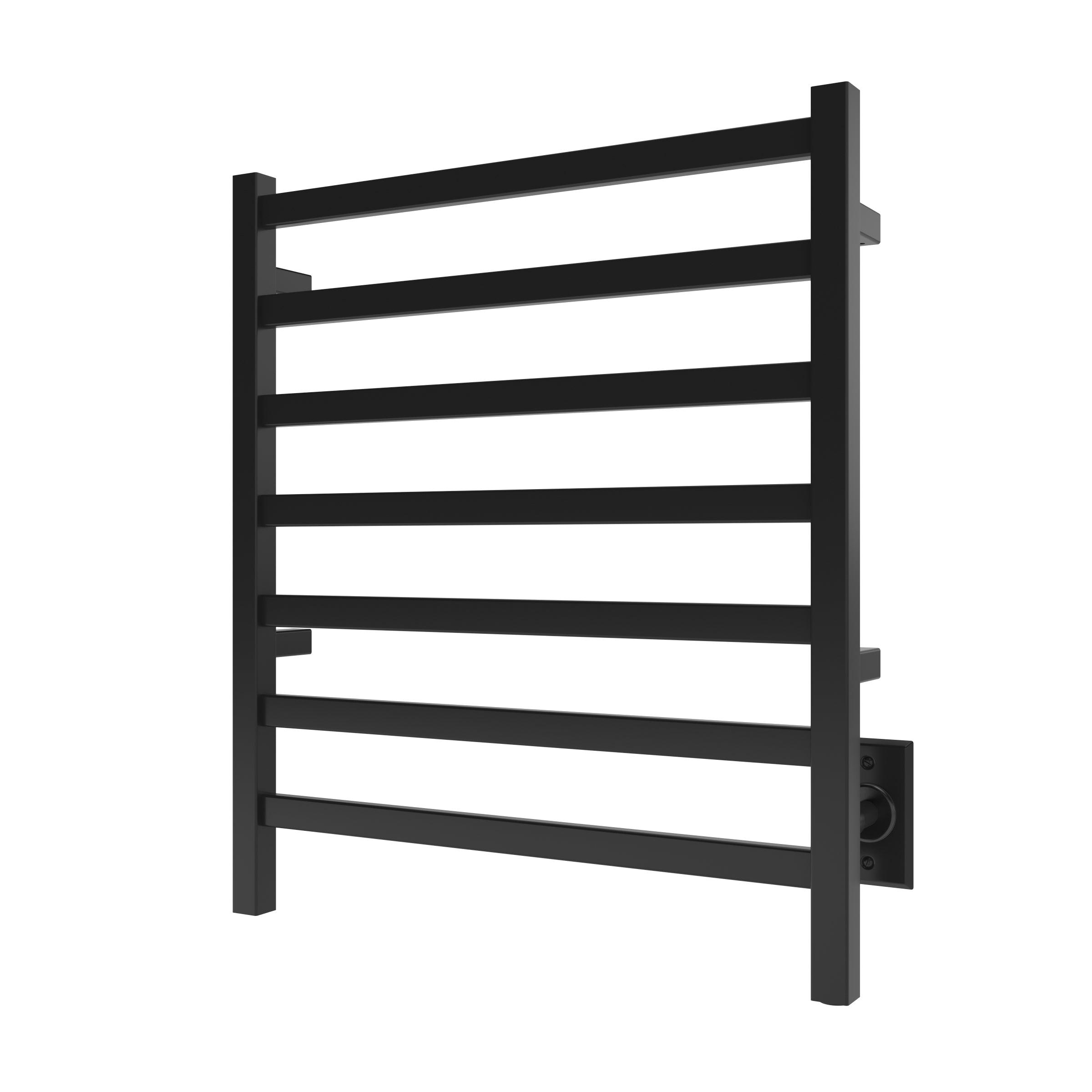 Kontour Square Plug-In or Hardwired Towel Warmer - 24W x 27H - Perfect for Bathroom, Spa & Luxury Home Heating