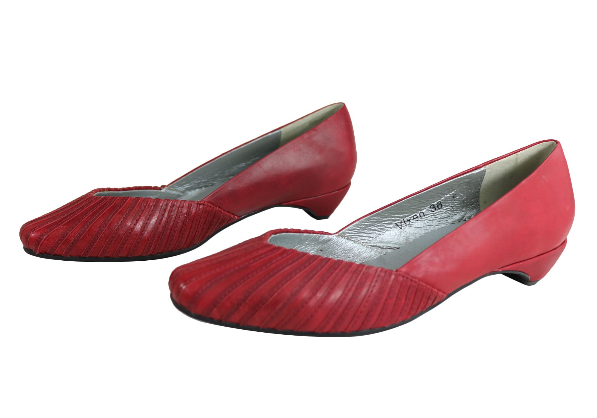 Orizonte Vixen Women's Genuine Leather Low Heel Shoes - Comfortable & Stylish for Office, Dating & Casual Wear