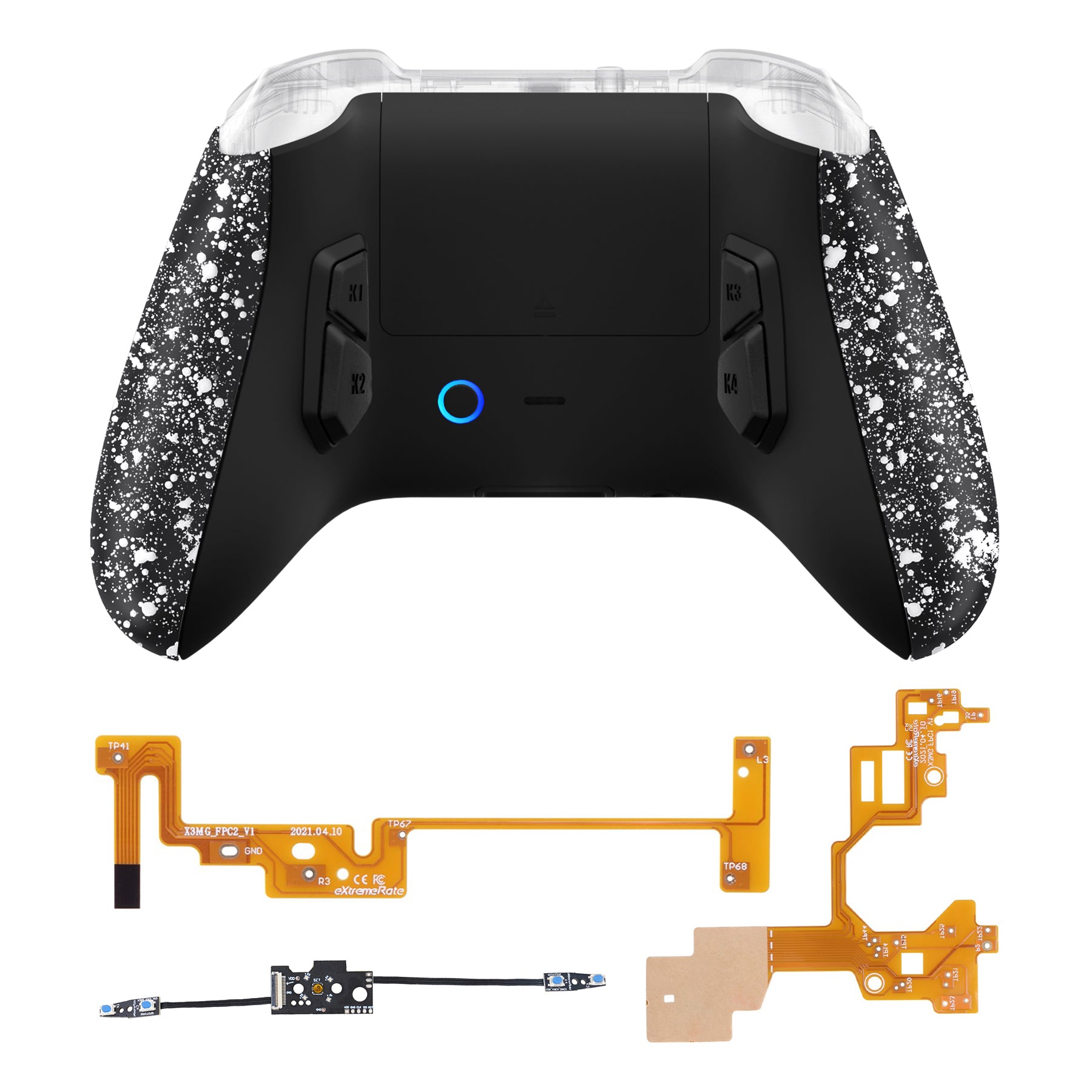 eXtremeRate VICTOR X Remap Kit for Xbox Series X/S Controller - Customizable Back Buttons, Textured White (RTX3P006) | Perfect for FPS, Racing & Competitive Gaming