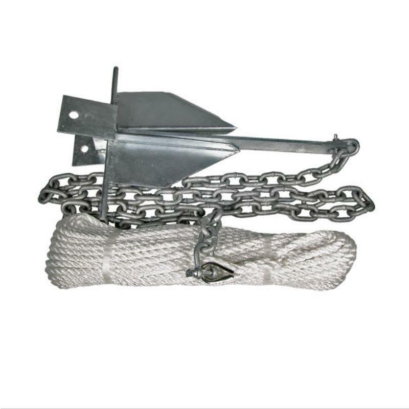 BLA Heavy Duty Galvanized Sand Anchoring Kit - 10S 50m for Beach, Camping & Outdoor Activities