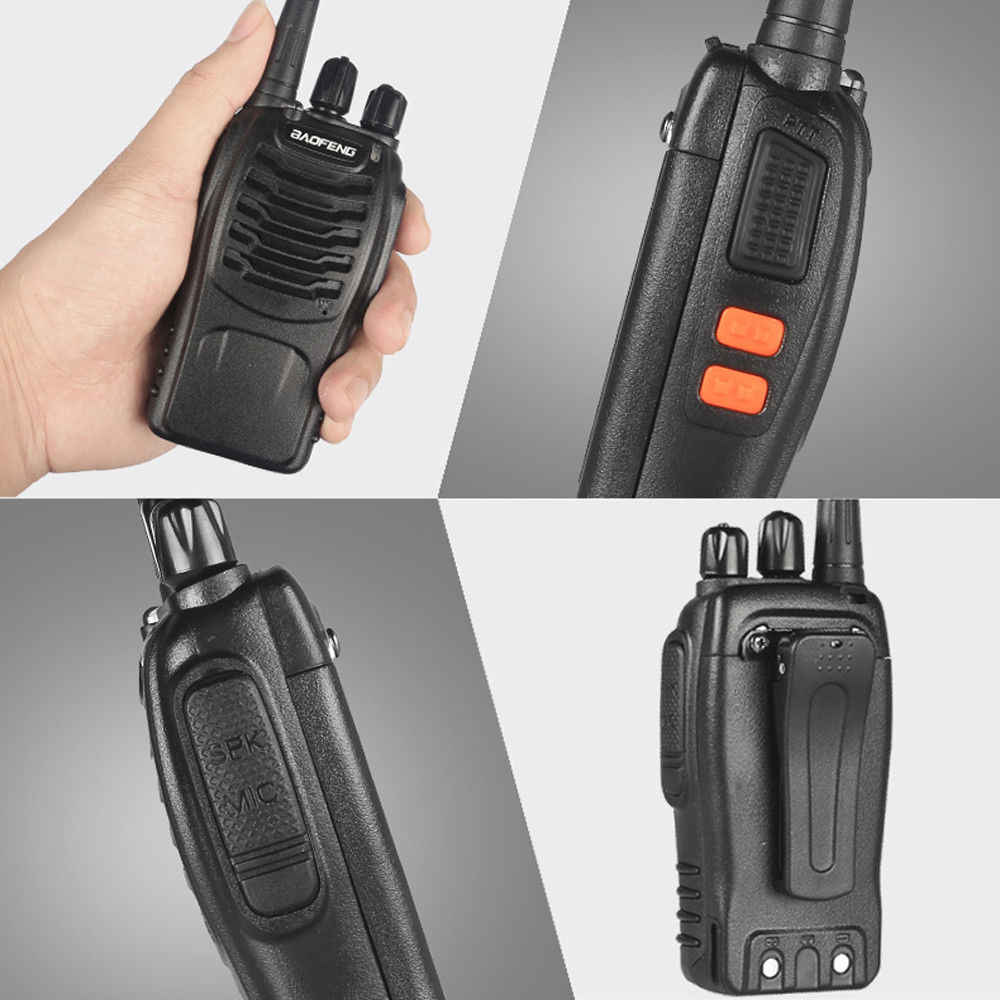 Baofeng BF 888S Two-Way Radio 5 Pack with Programming Cable - Long Range Walkie Talkies for Outdoor Adventures, Construction Sites & Emergency Communication (Discontinued Model)