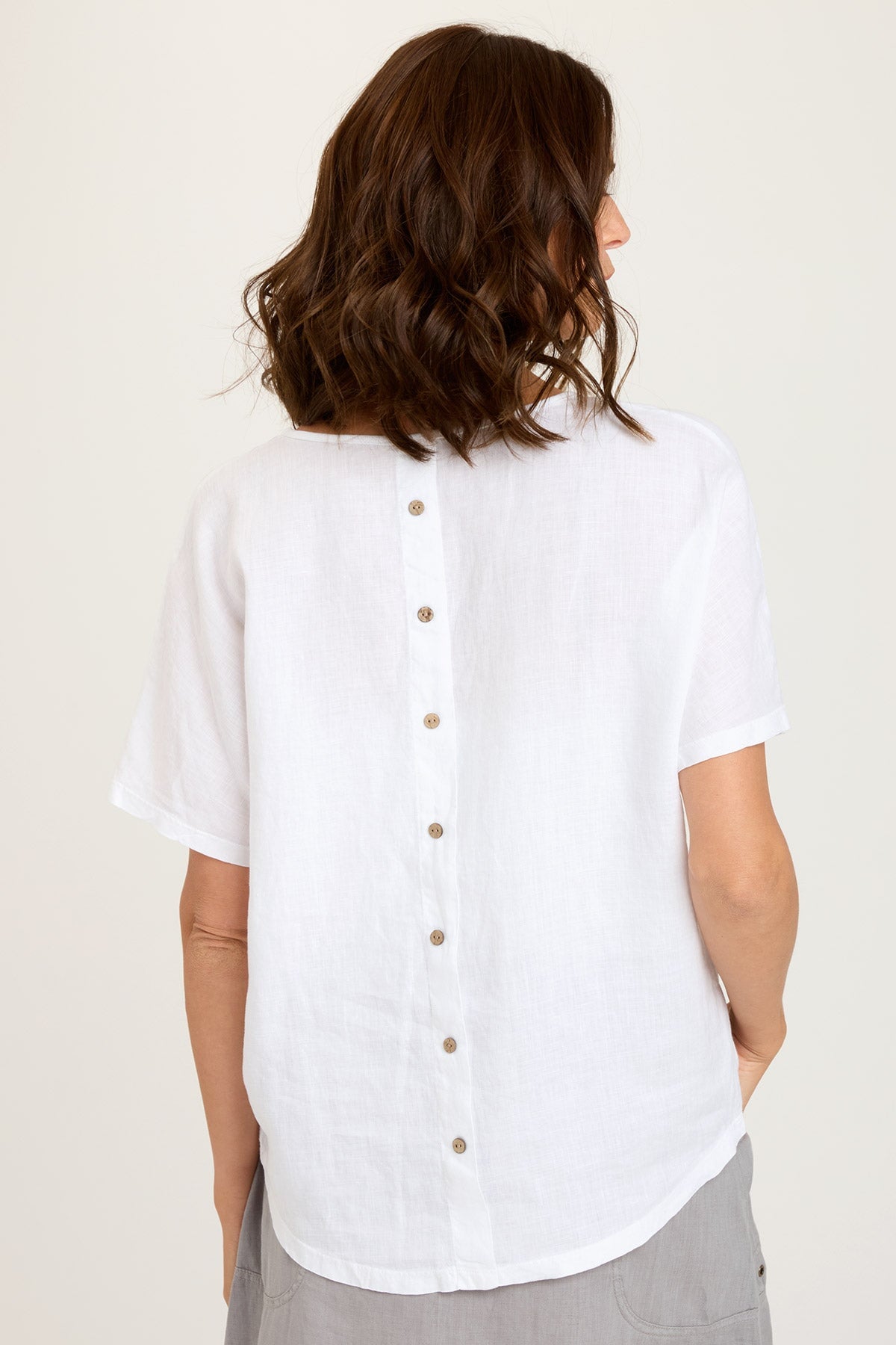 Penley Top White - Women's Fashion Blouse for Work & Casual Wear | Elegant Office & Everyday Outfit