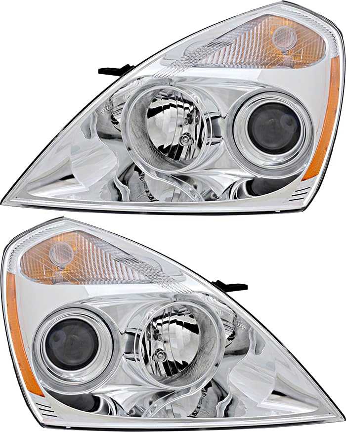 Kia Sedona Headlights Replacement Set - Halogen Lamps for Driver & Passenger Side (2008-2012 Models) - Perfect for Night Driving & Vehicle Safety Upgrades