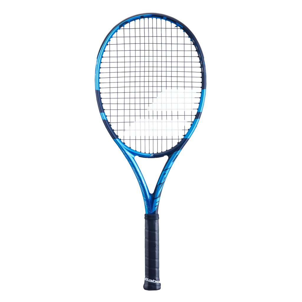 Babolat Pure Drive 107 Unstrung Tennis Racquet | Lightweight Tennis Racket for Adults & Beginners | Black/Blue | Perfect for Recreational Play & Training Sessions