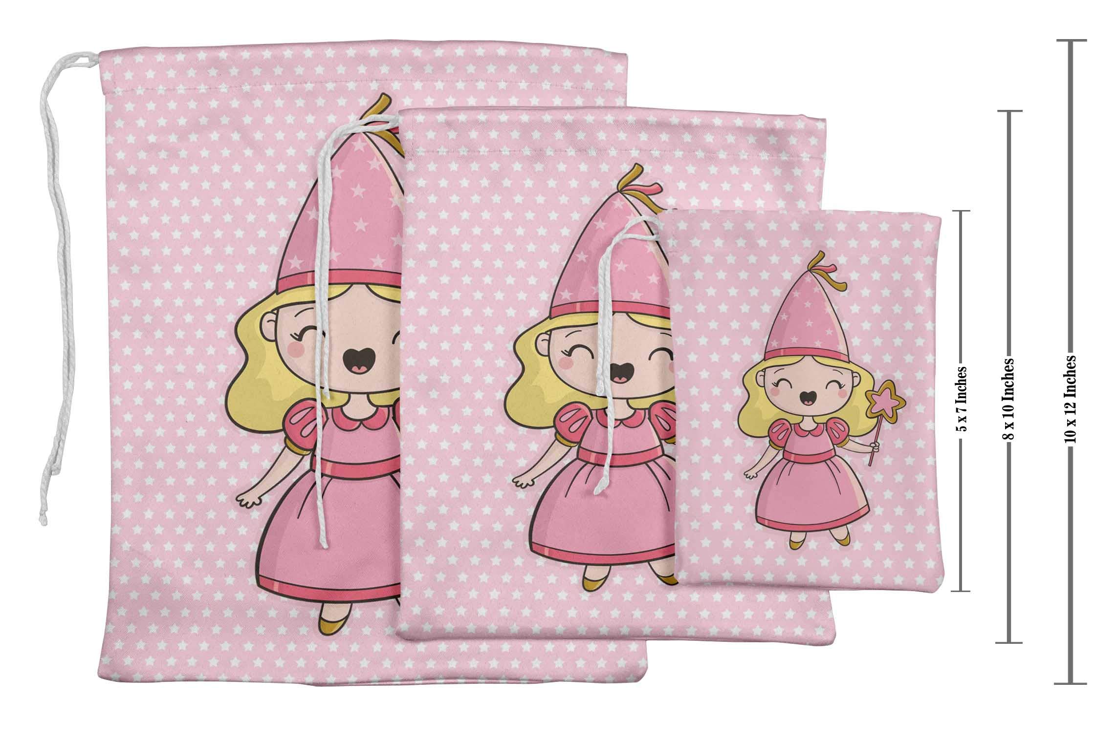 Pink Star & Fairy Birthday Party Favor Bags - 15 Pack Candy Gift Pouches for Girls' Birthday Party Decorations & Favors | Perfect for Baby Showers, Bridal Showers, and Fairy-Themed Events