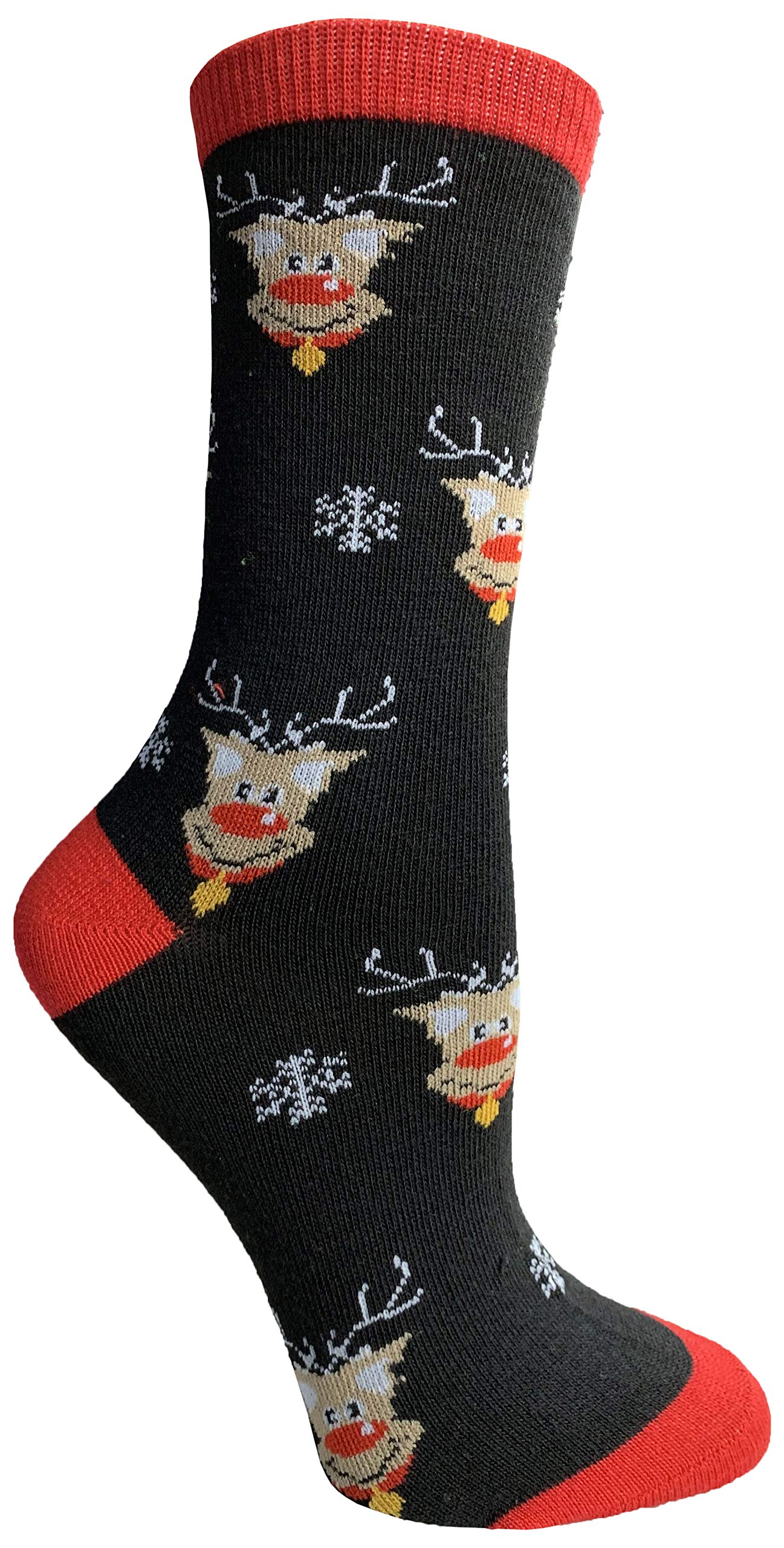 Yacht & Smith Women's Christmas Socks - Fun Holiday Novelty Crew Socks with Festive Colors - Perfect for Christmas Gifts, Office Parties & Cozy Winter Evenings