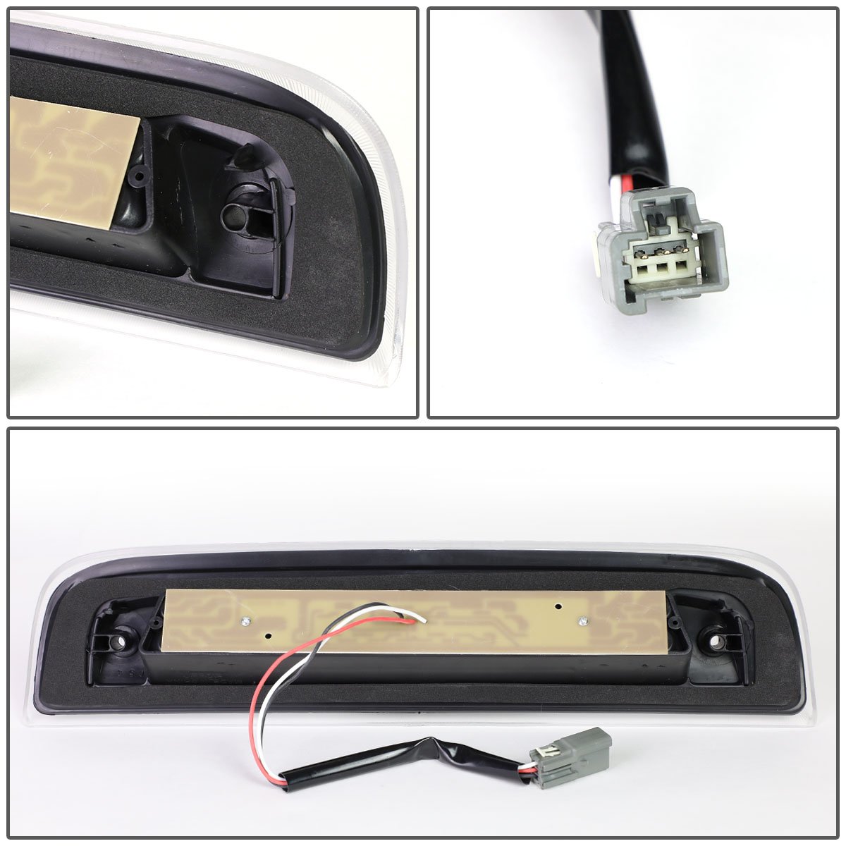 Auto Dynasty LED Tail Lights with Third Brake Light - Compatible with Chevy Silverado 2014-2019, Black Housing & Clear Lens - Upgrade Your Truck's Style & Safety for Night Driving & Towing