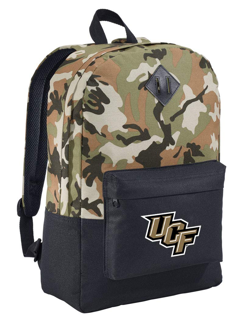 UCF Camo Backpack for College Students - Medium Size University of Central Florida Bookbag - Perfect for Campus, Travel & Outdoor Adventures