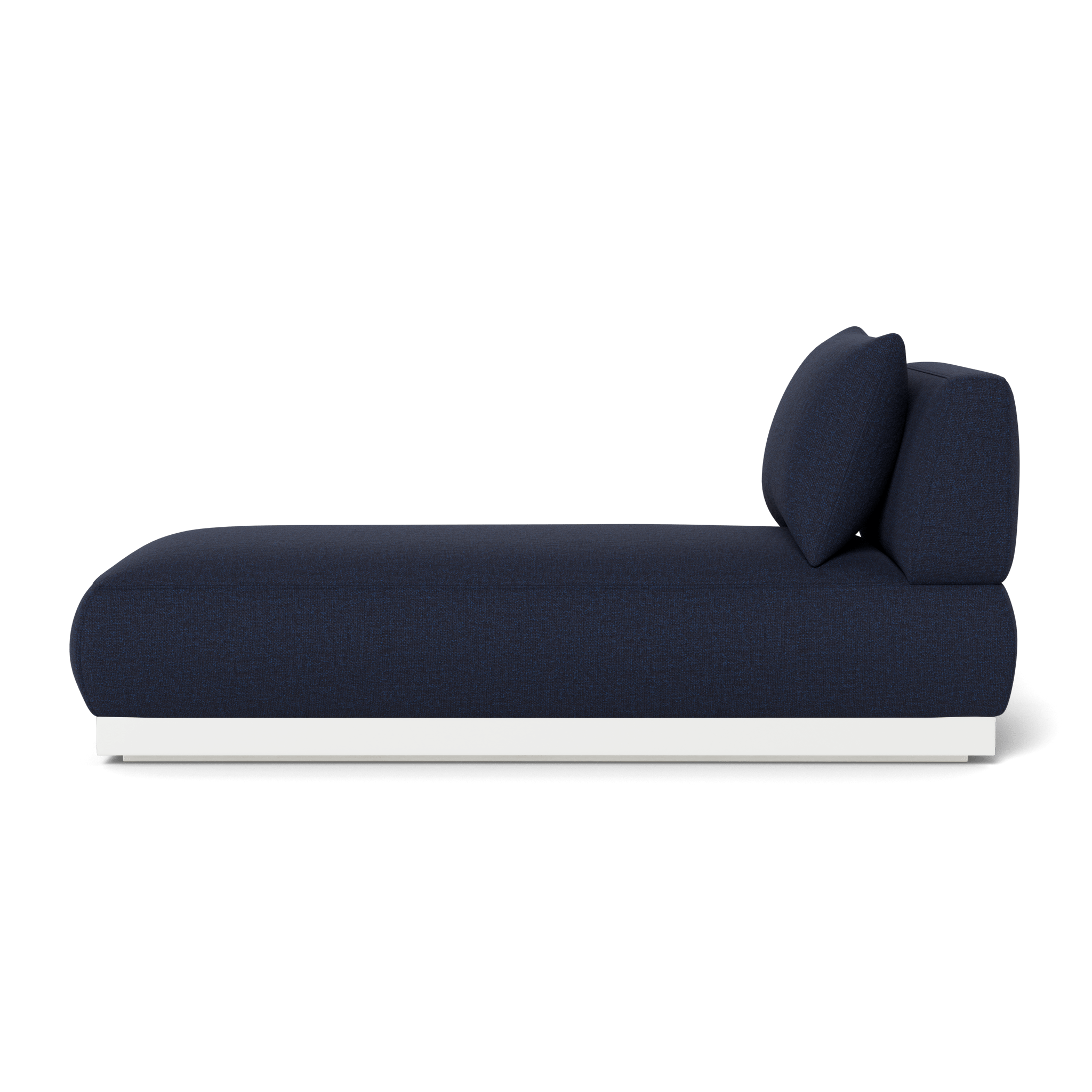 Luxury Amalfi Armless Chaise Lounge Chair - Modern Accent Furniture for Living Room, Bedroom, or Patio - Perfect for Relaxing, Reading, and Sunbathing
