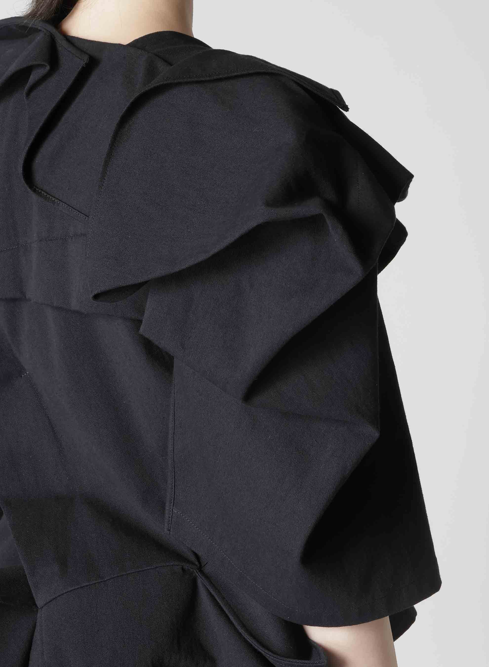 Premium C/HEMP Backside Uniform Twill Jacket with Draped Sleeves - Eco-Friendly Fashion for Work & Casual Wear