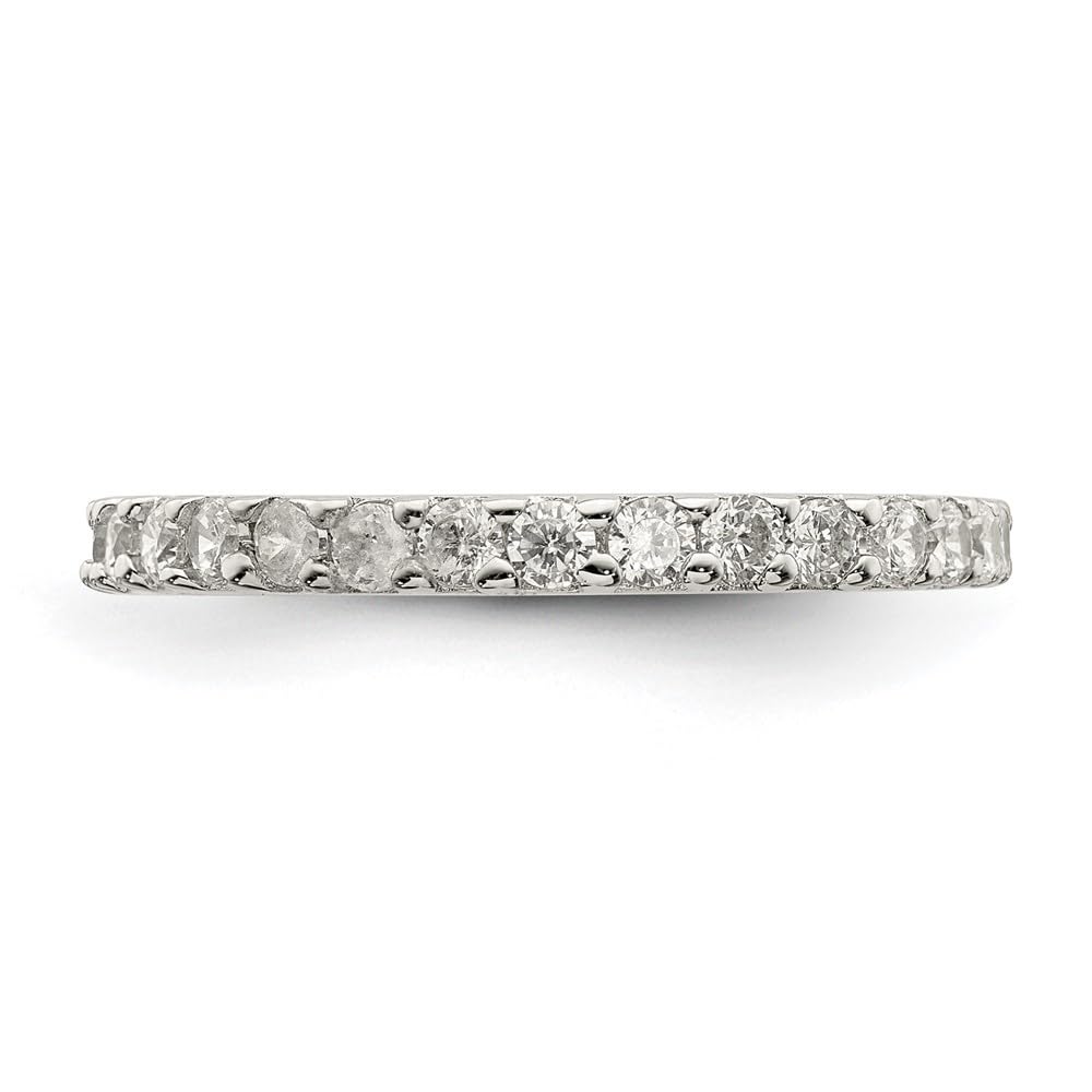 925 Sterling Silver White Cubic Zirconia Engagement Ring - Wedding Band for Women, Size 8 | Elegant Promise & Anniversary Jewelry Gift for Her | Perfect for Proposals, Weddings & Special Occasions