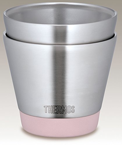 Thermos Stainless Steel Vacuum Insulation Travel Mug 400ml (13.5oz) - Hot & Cold Double Wall Insulated Water Bottle, Leak-Proof Lid, BPA-Free - Perfect for Office, Gym, Hiking & Outdoor Activities (Pink)