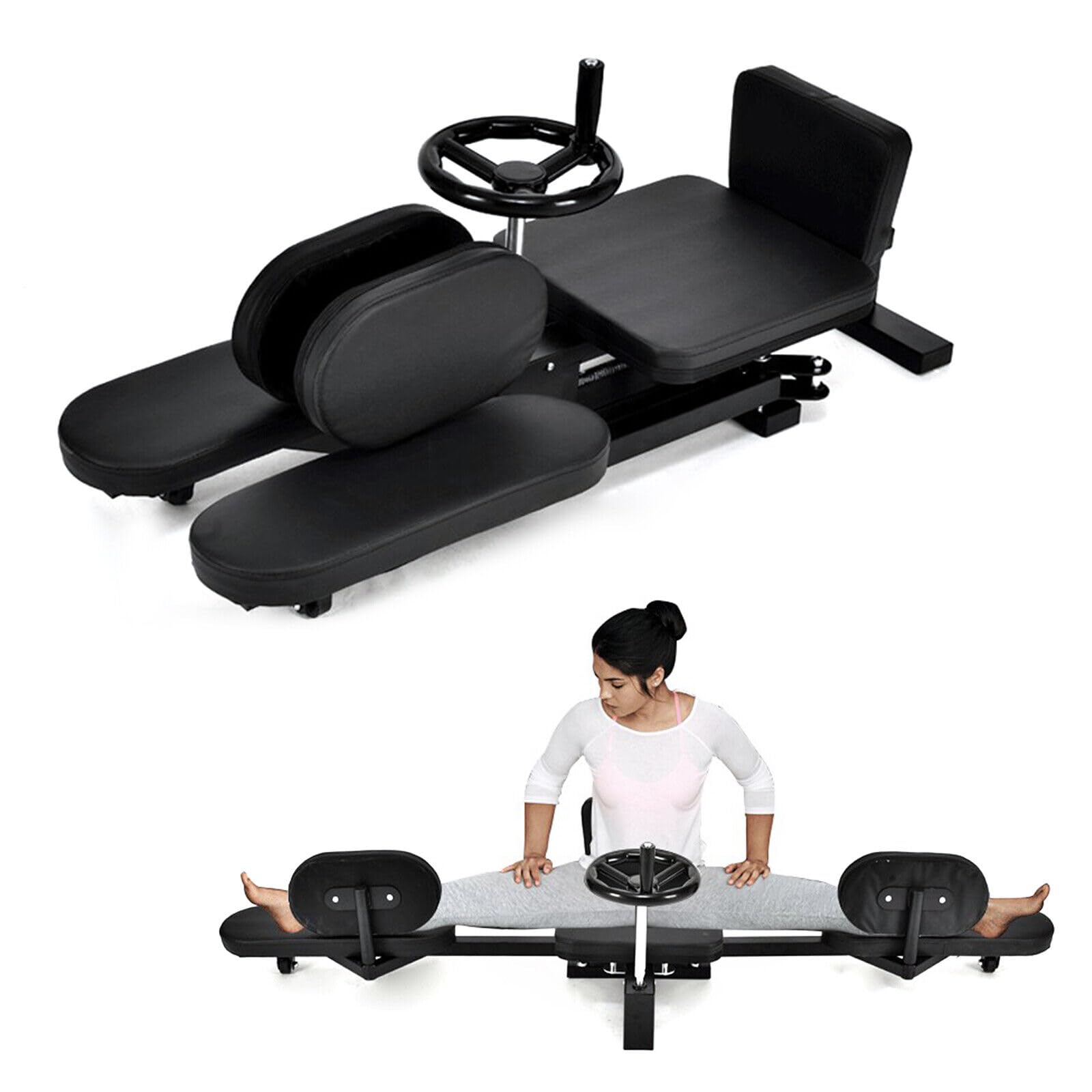 180° Adjustable Leg Stretcher Split Machine - Heavy Duty Steel Frame Stretching Equipment for Home Gym, Dance, Ballet & Yoga Training - Perfect for Flexibility, Splits Practice & Fitness Workouts