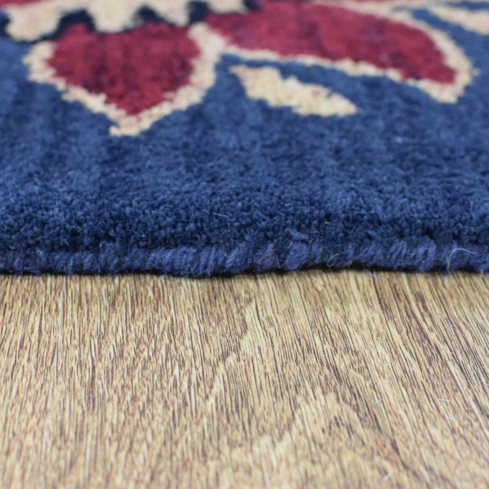 Premium Dandelion Hand Tufted Area Rug - Soft Floral Bohemian Decor for Living Room, Bedroom & Nursery - Non-Slip Eco-Friendly Home Decor