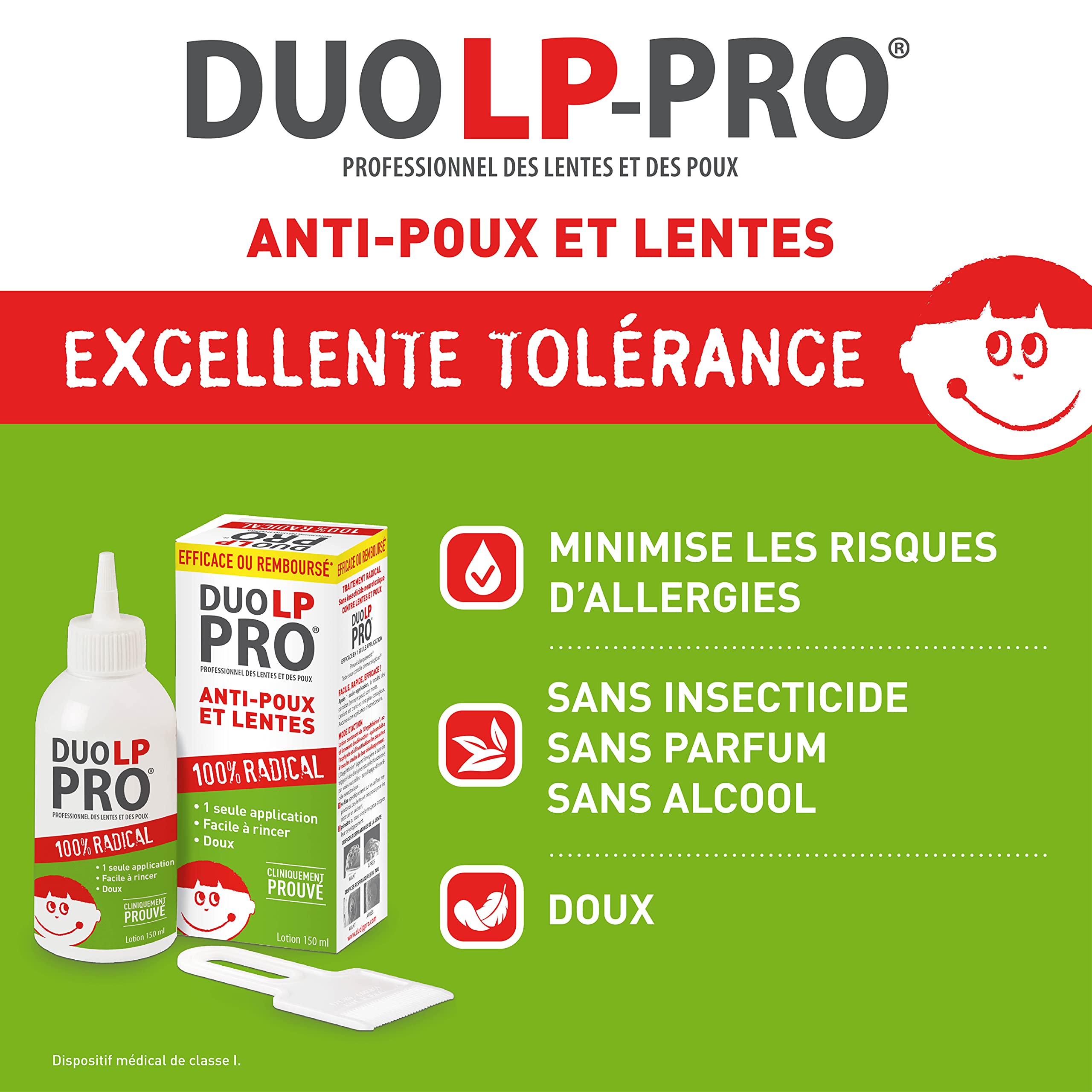Duo LP-Pro Radical Lotion for Nits and Lice Treatment - 150ml | Fast-Acting Head Lice Solution for Kids & Adults | Home & School Use