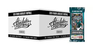 2024 Panini Absolute Football Trading Cards Value Pack Box - Collectible NFL Player Cards for Sports Fans & Trading Card Enthusiasts | Perfect for Game Day, Collecting, and Gifts