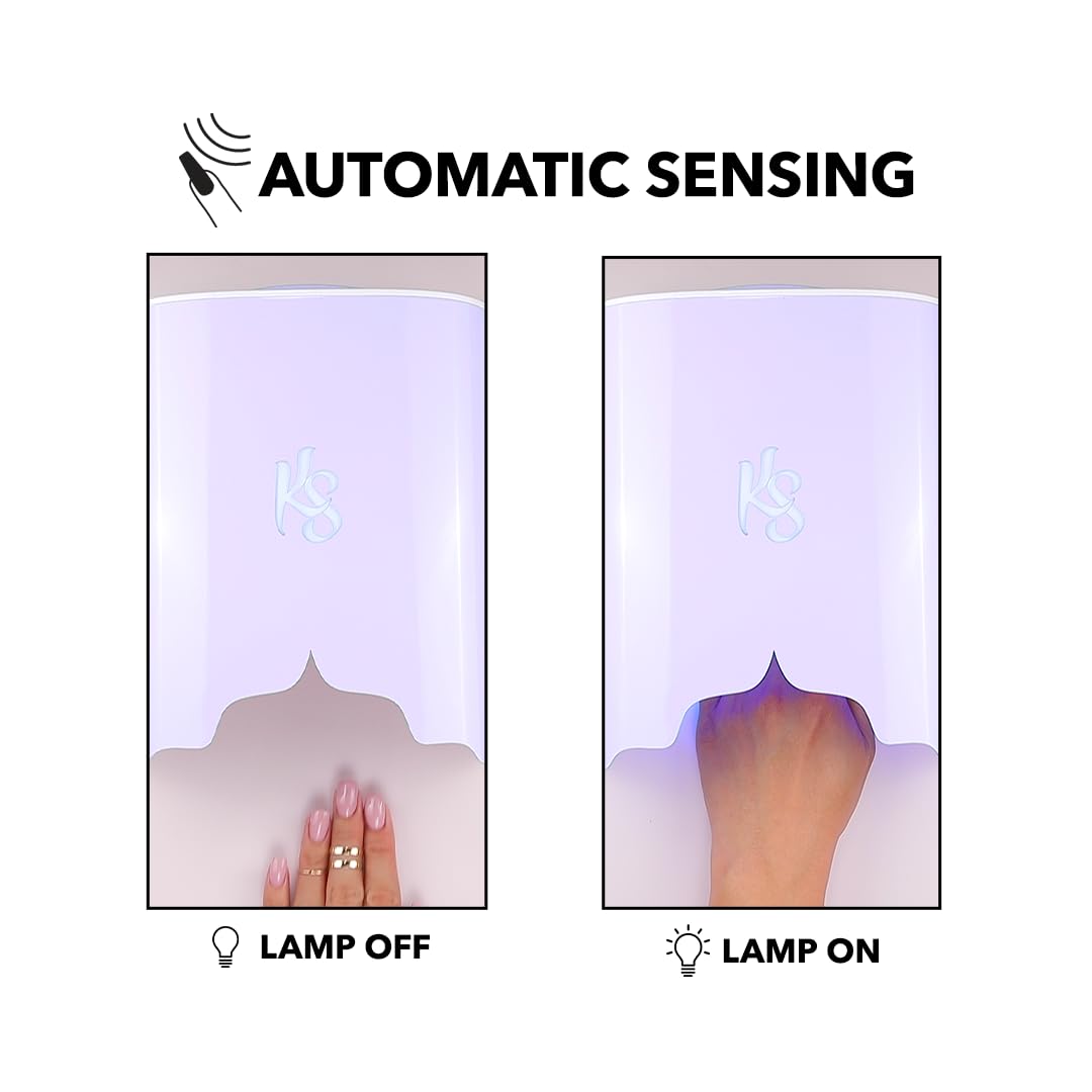 KIARA SKY Beyond Pro Rechargeable LED Nail Lamp for Gel Polish - Vol II (Lavender) | Fast Curing, Professional Salon Quality | Perfect for Home Manicures & Nail Art