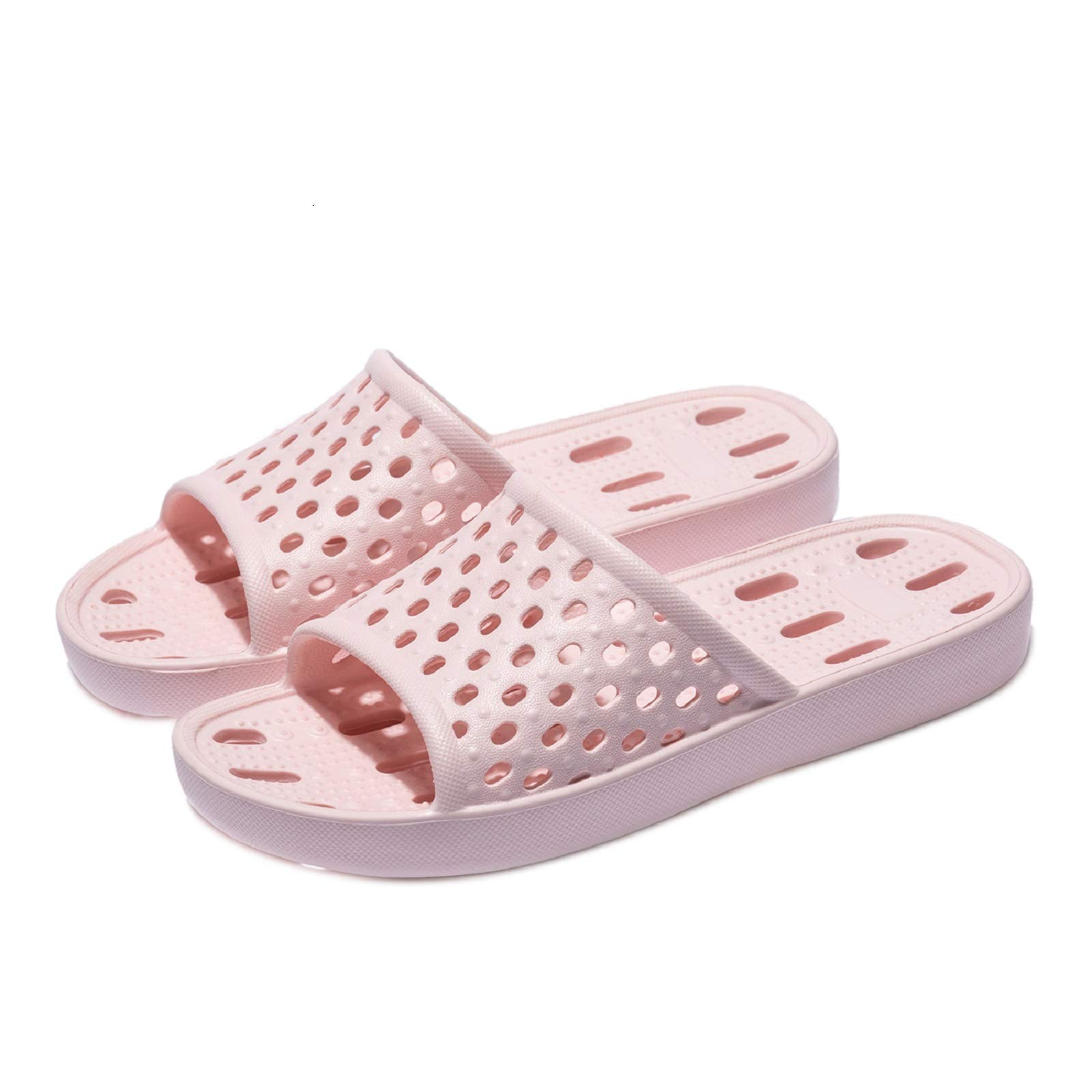 Ranberone Women's Quick-Drying Non-Slip Shower Sandals with Holes - Lightweight College Dorm & House Slippers for Bathroom, Pool, Gym, and Spa Use