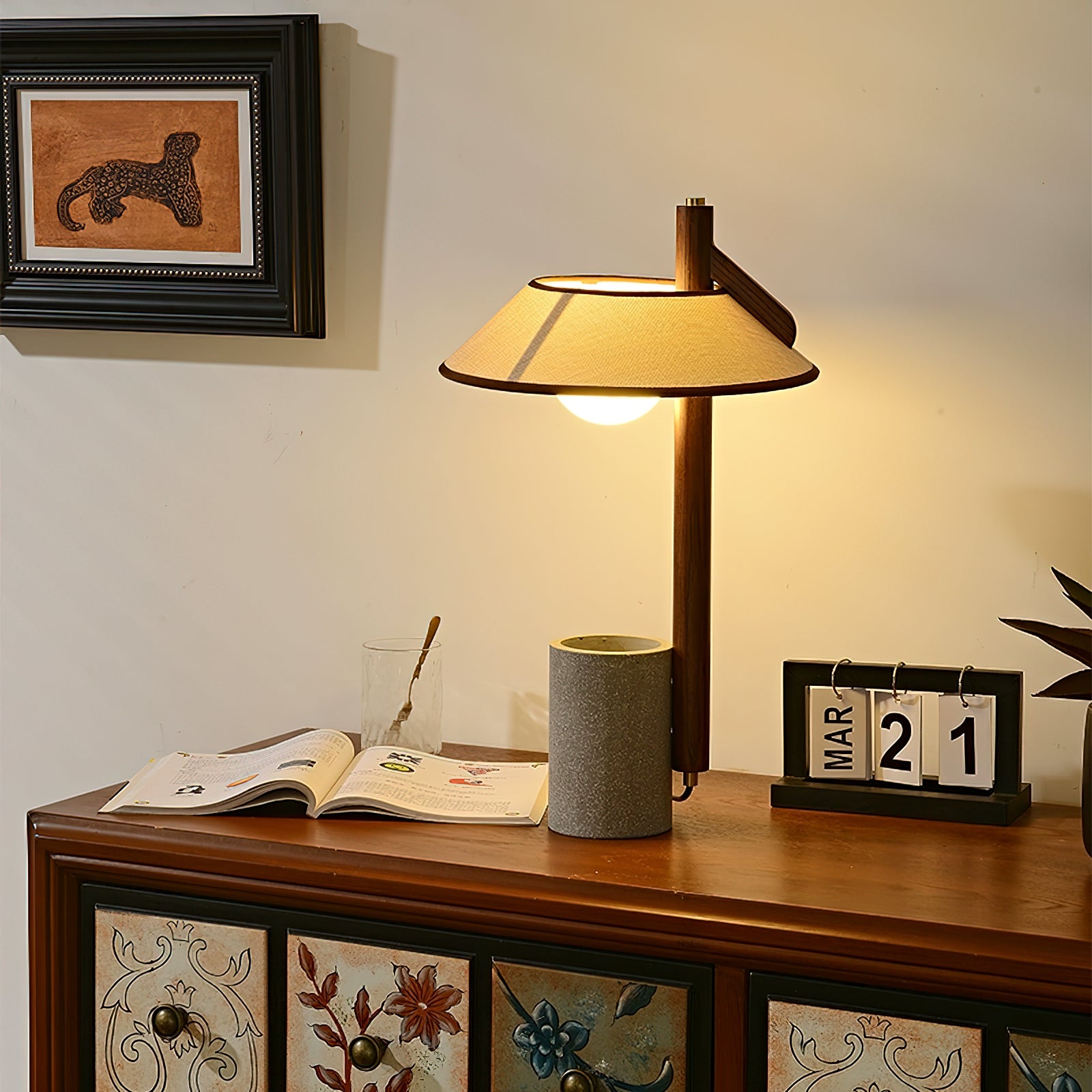 Puro Modern LED Table Lamp - Adjustable Brightness & USB Charging for Bedroom, Office & Living Room - Energy Efficient Night Light & Reading Lamp