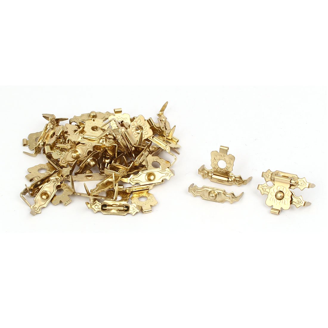 Gold Tone Box Latch Hook Hasp - 20pcs for Wooden Cases & Chests
