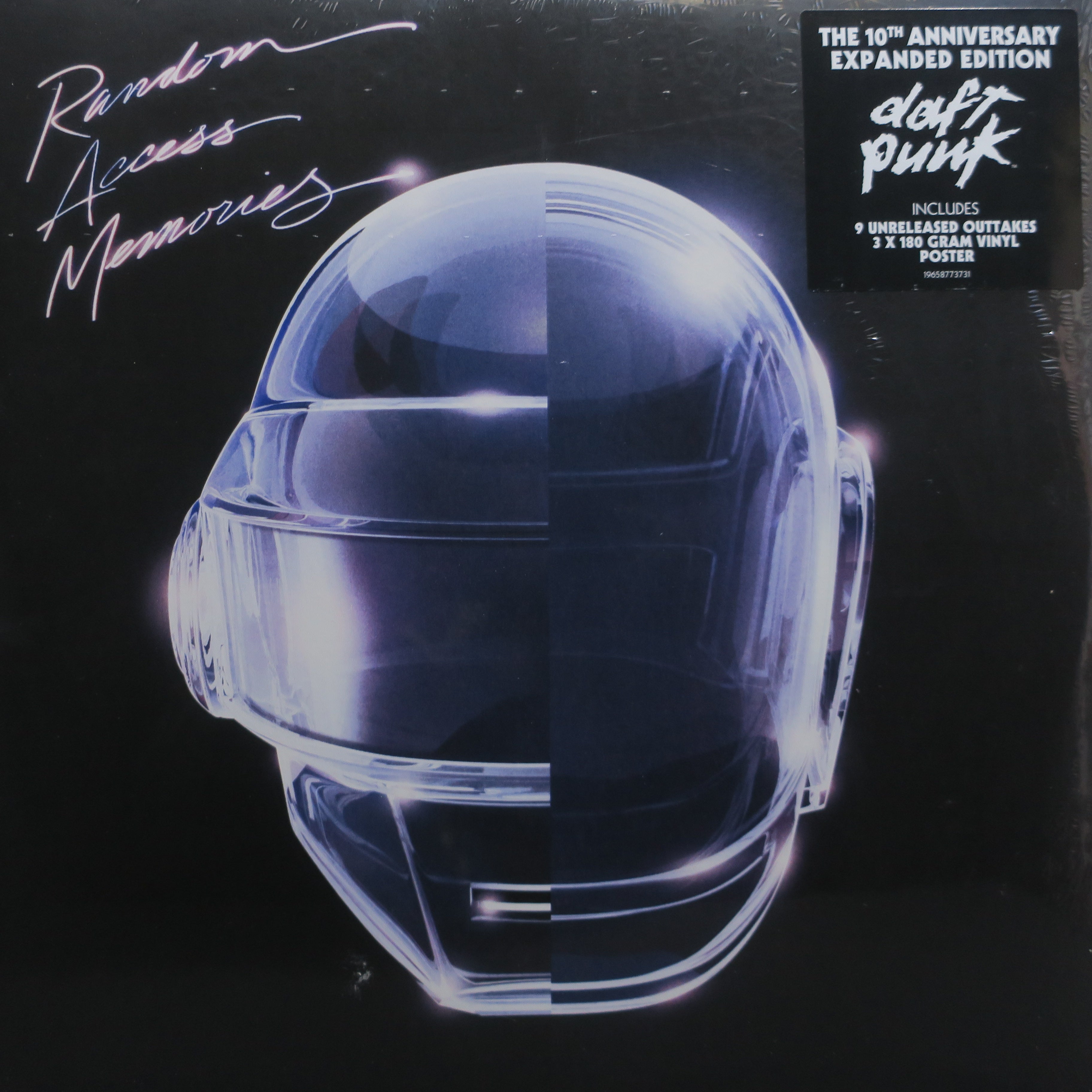 DAFT PUNK 'Random Access Memories' 10th Anniversary Edition Vinyl 3LP Record - Limited Collector's Edition for Music Lovers & Audiophiles, Perfect for Home Listening & DJ Sets